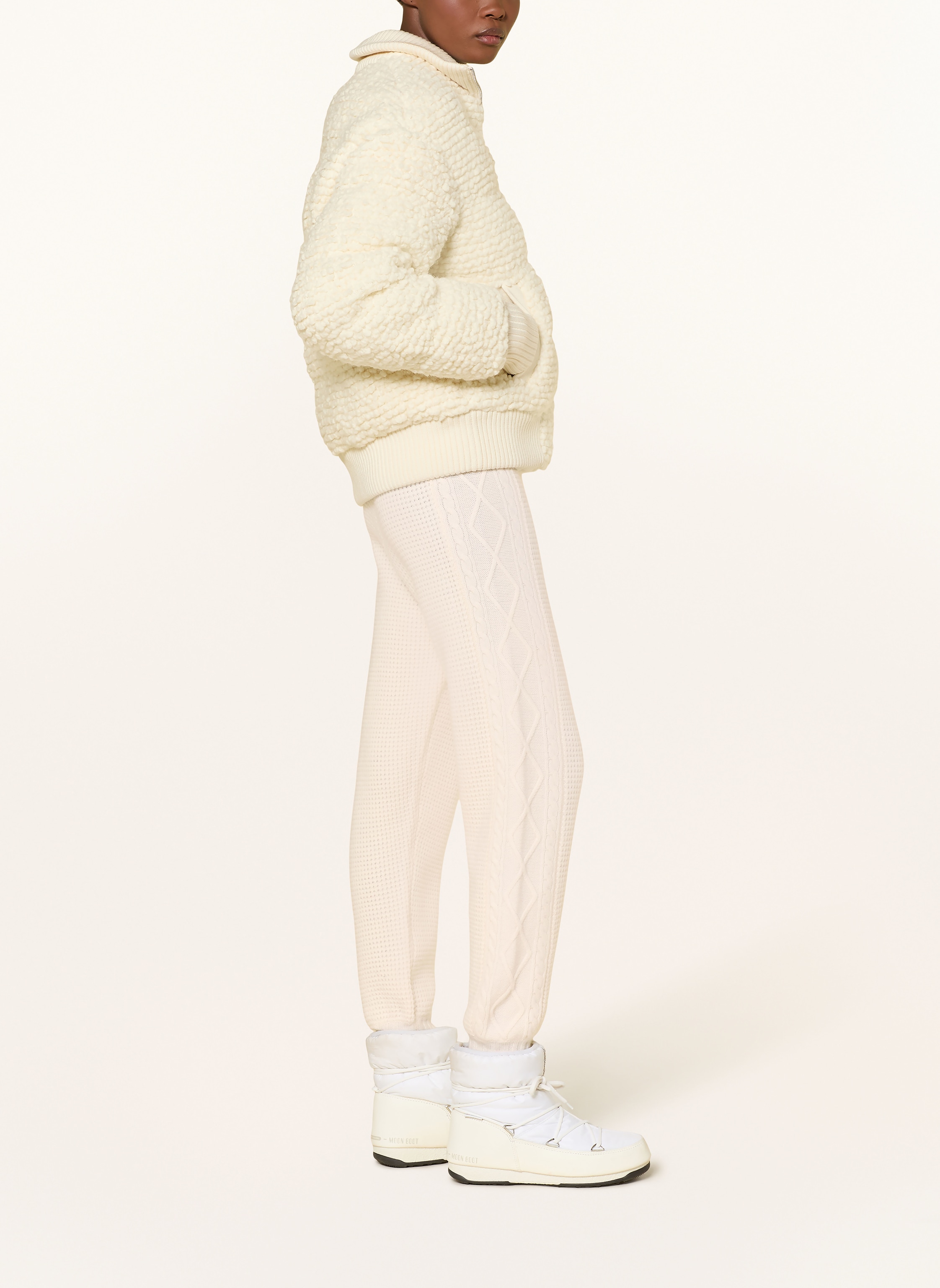 Thumbnail - Perfect Moment Strickhose Crystal Aus Merinowolle beige