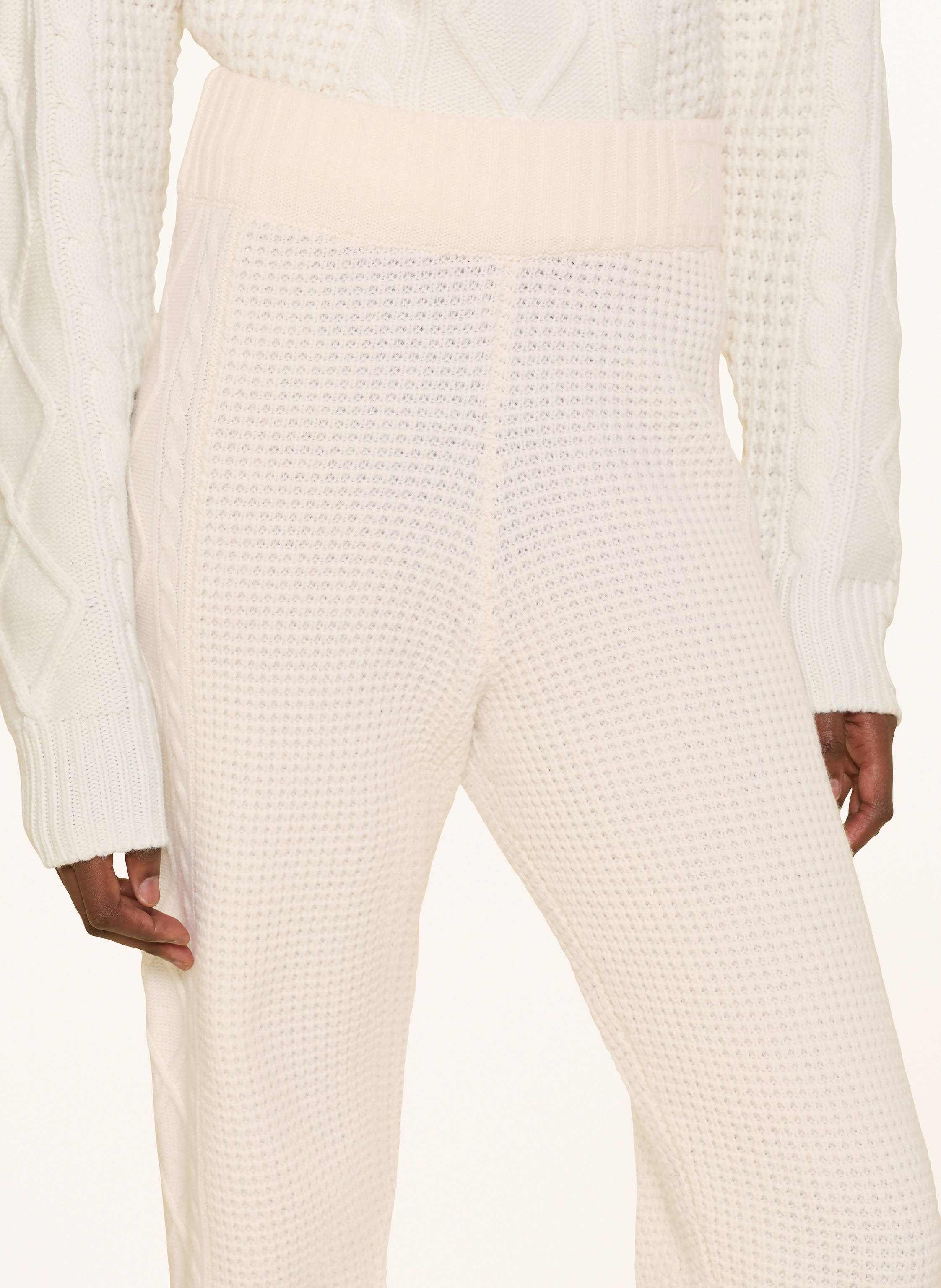 Thumbnail - Perfect Moment Strickhose Crystal Aus Merinowolle beige