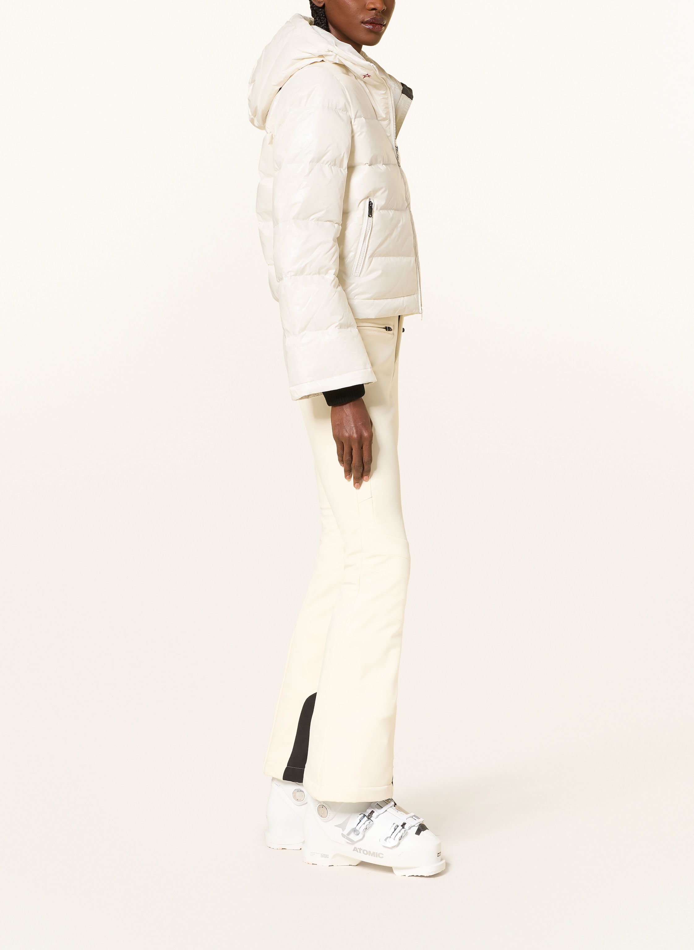 Thumbnail - Perfect Moment Daunen-Skijacke Polar Flare weiss