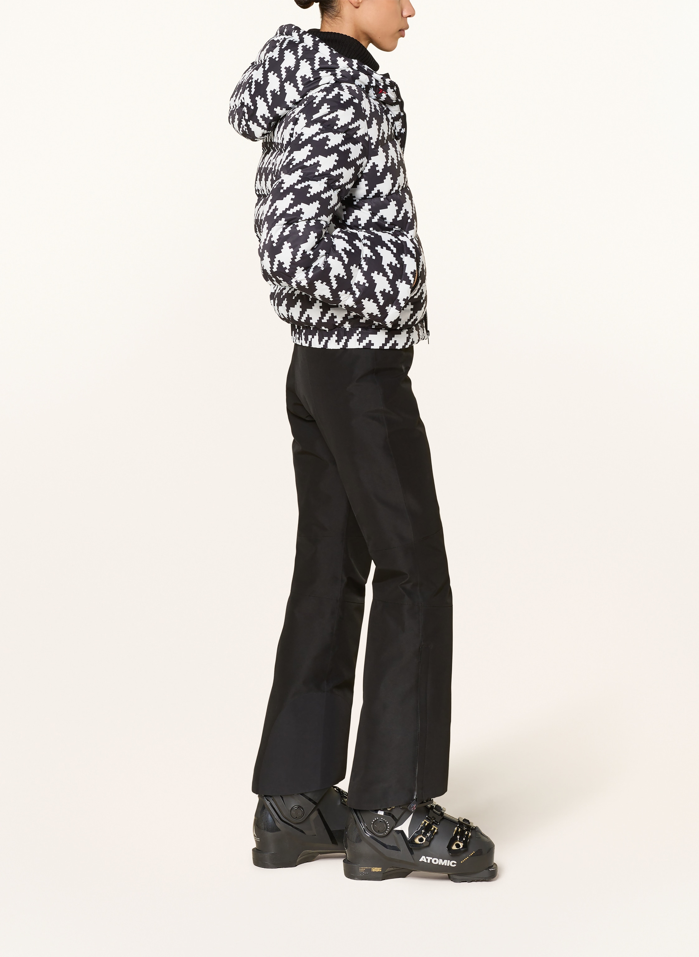 Thumbnail - Perfect Moment Daunen-Skijacke Polar Flare schwarz