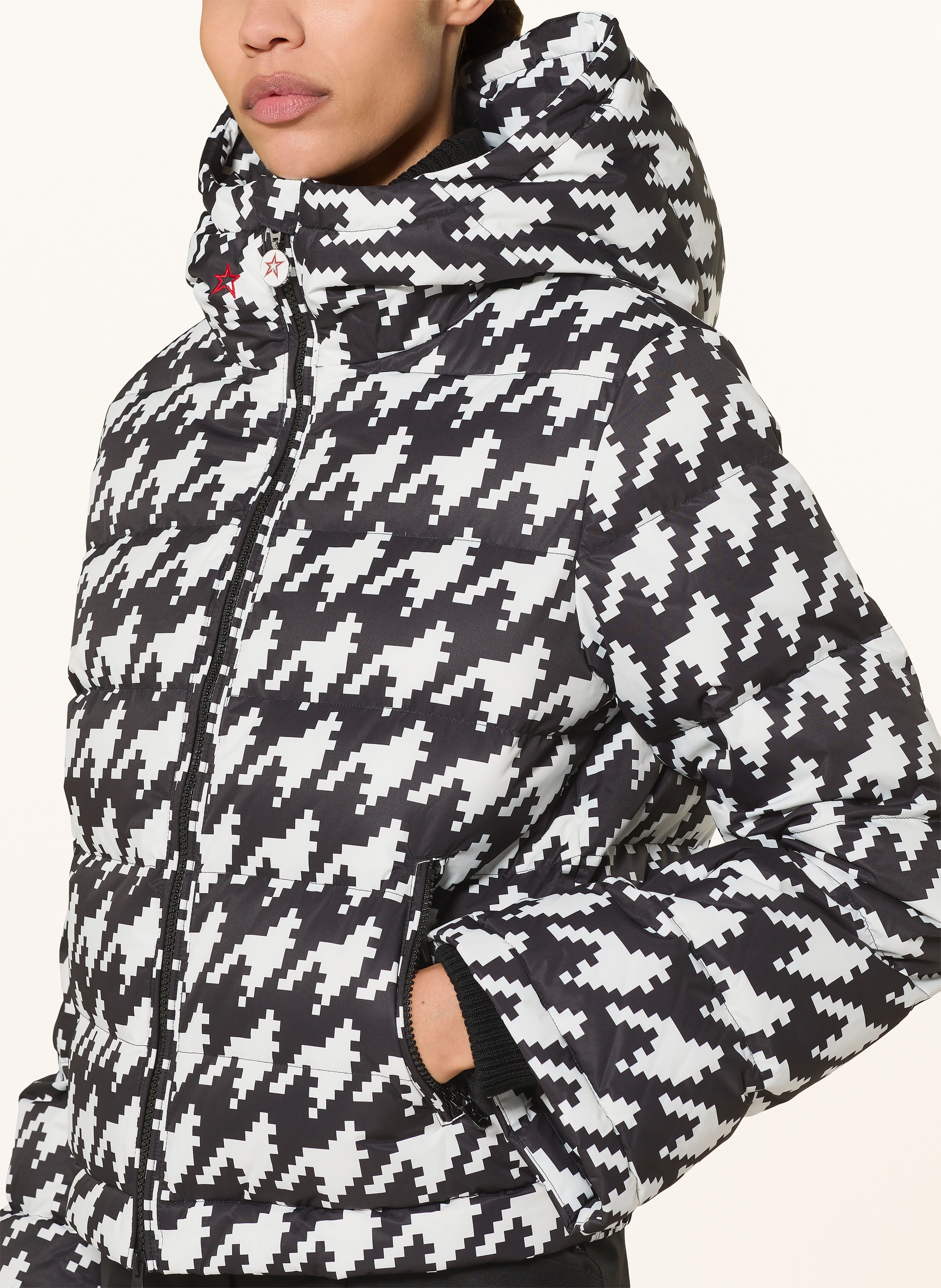 Thumbnail - Perfect Moment Daunen-Skijacke Polar Flare schwarz