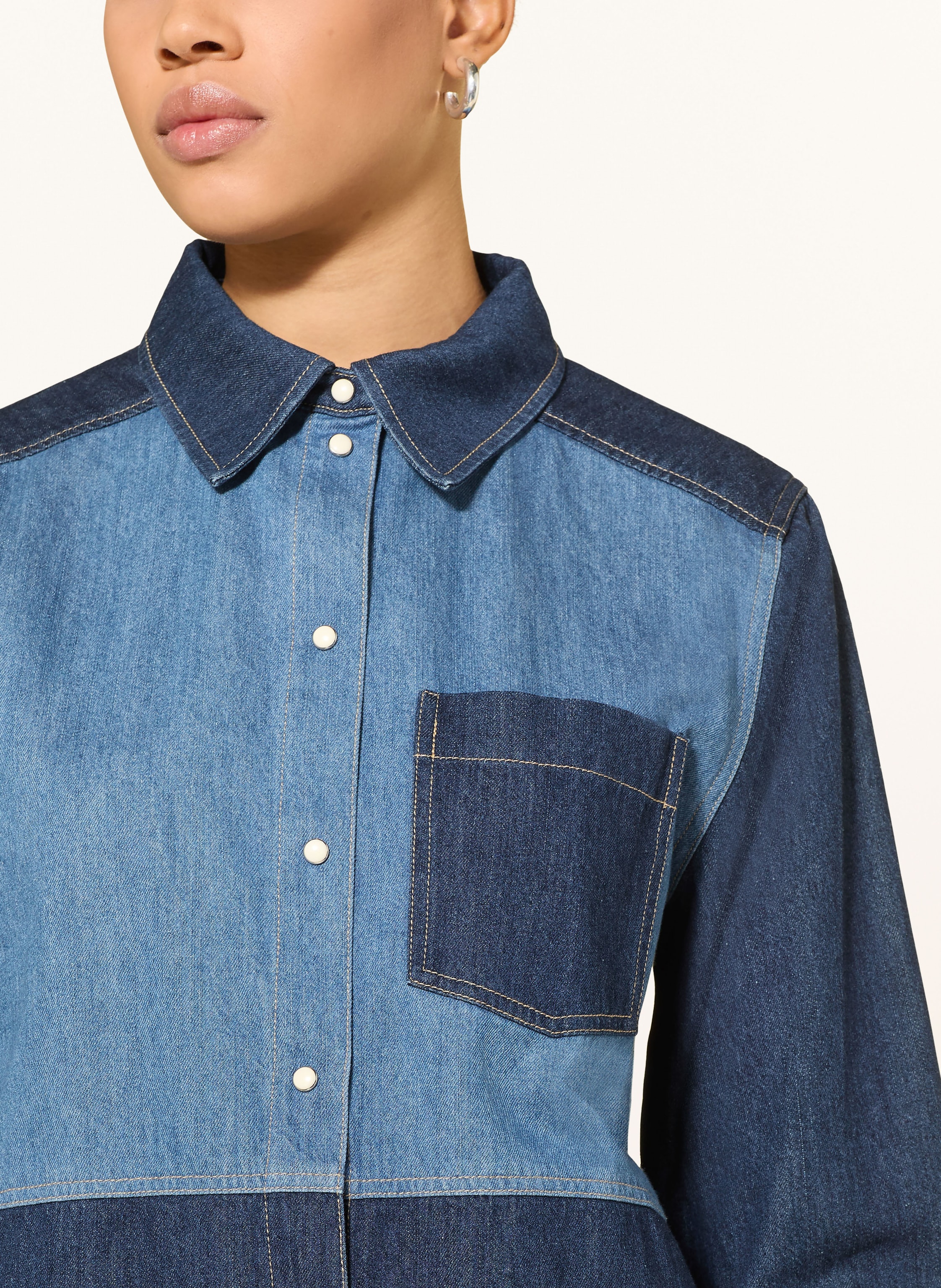 Thumbnail - Part Two Jeansbluse Alvinepw blau