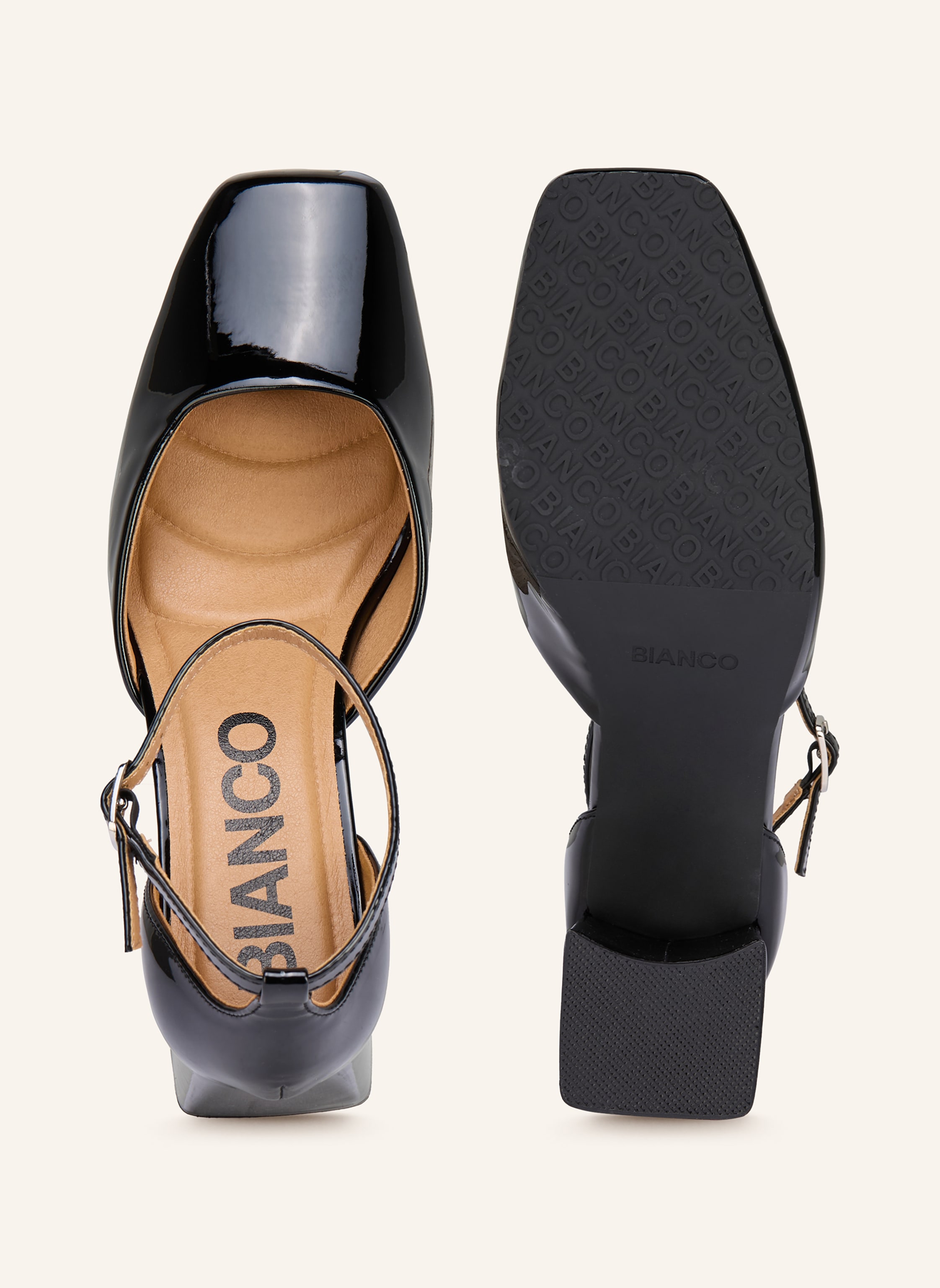 Thumbnail - Bianco Lack-Pumps schwarz