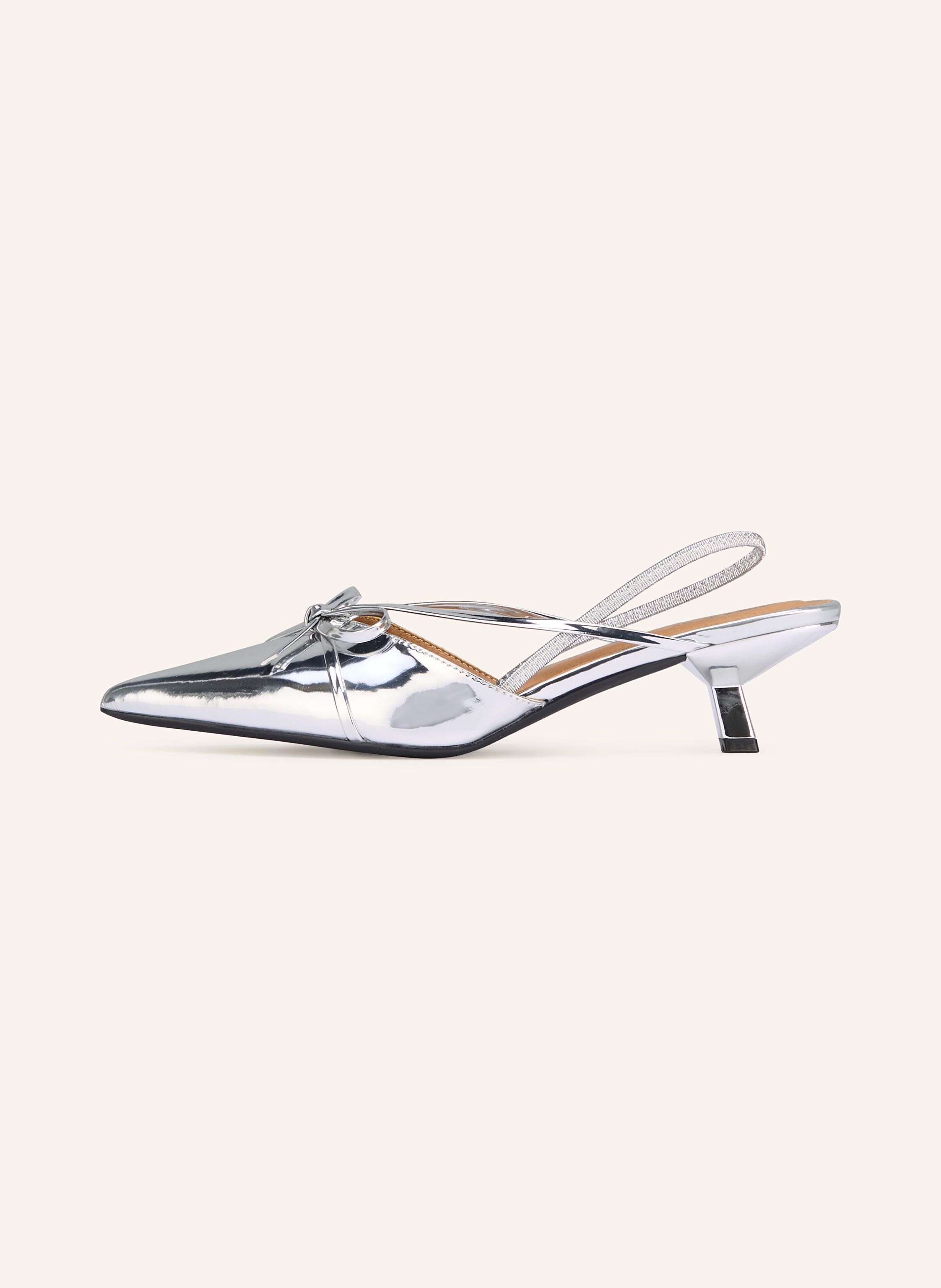Thumbnail - Bianco Slingpumps silber