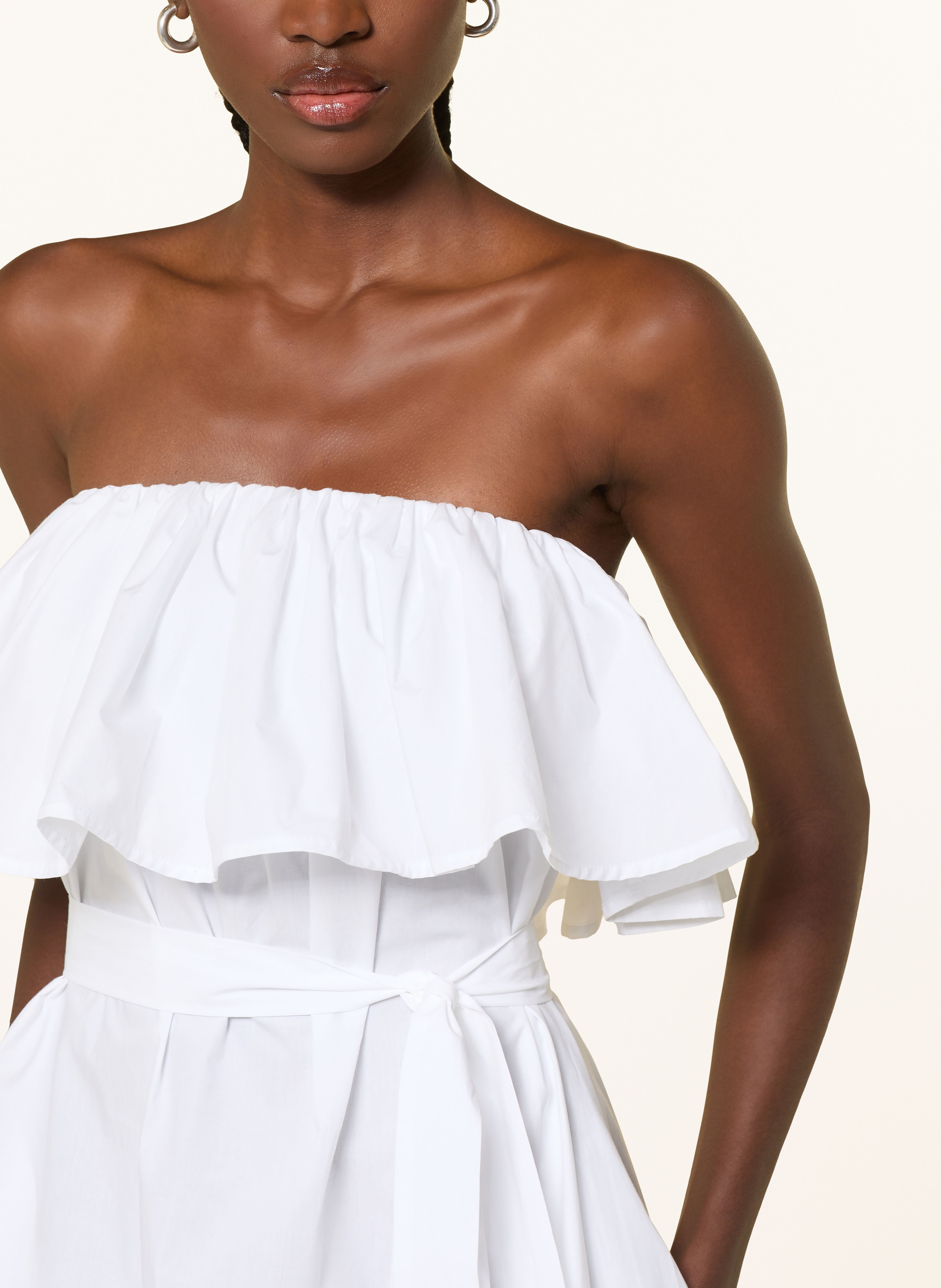 Thumbnail - Essentiel Antwerp Off-Shoulder-Kleid Joyce weiss