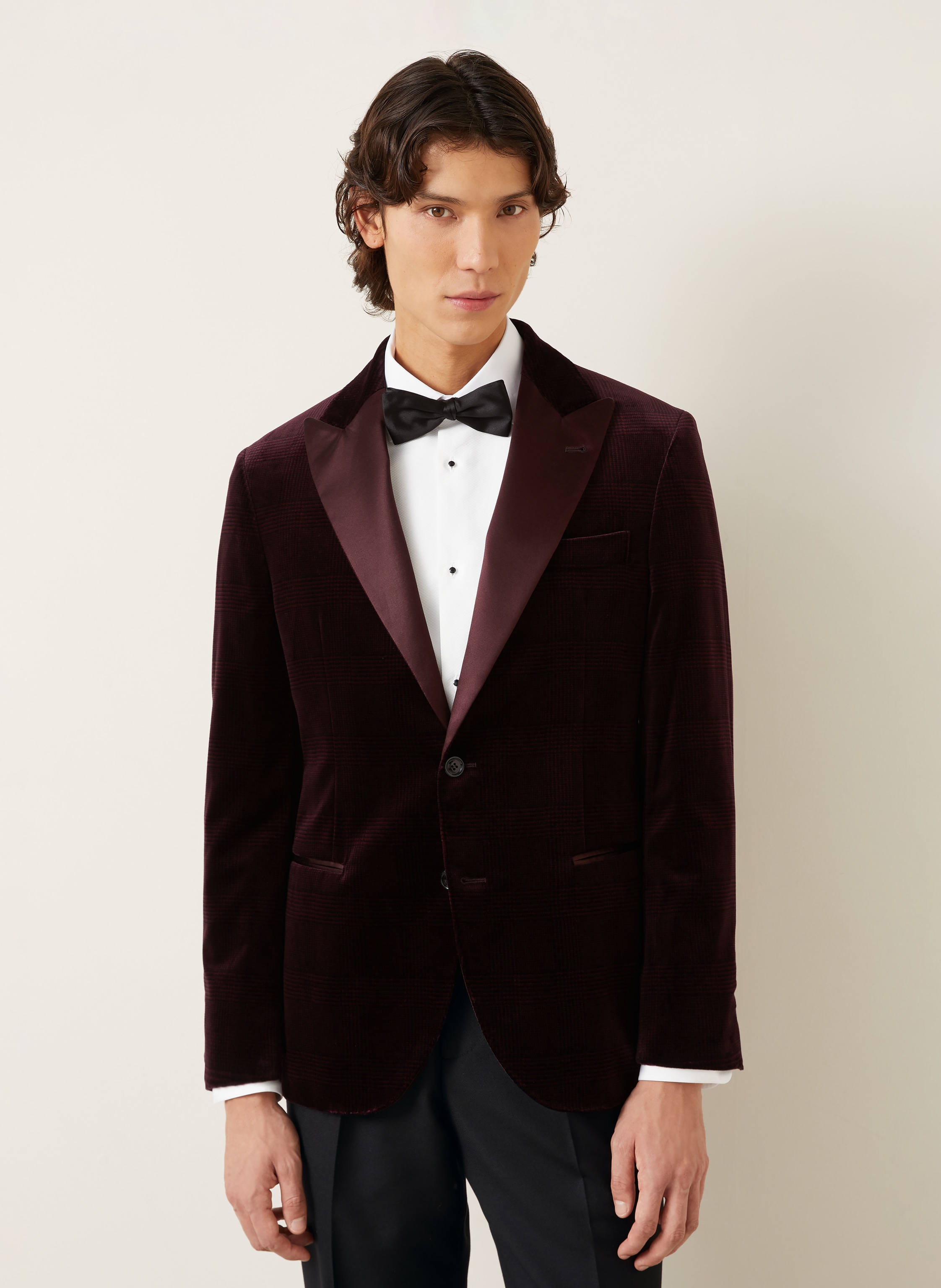 Thumbnail - Brunello Cucinelli Smoking-Sakko Extra Slim Fit rot