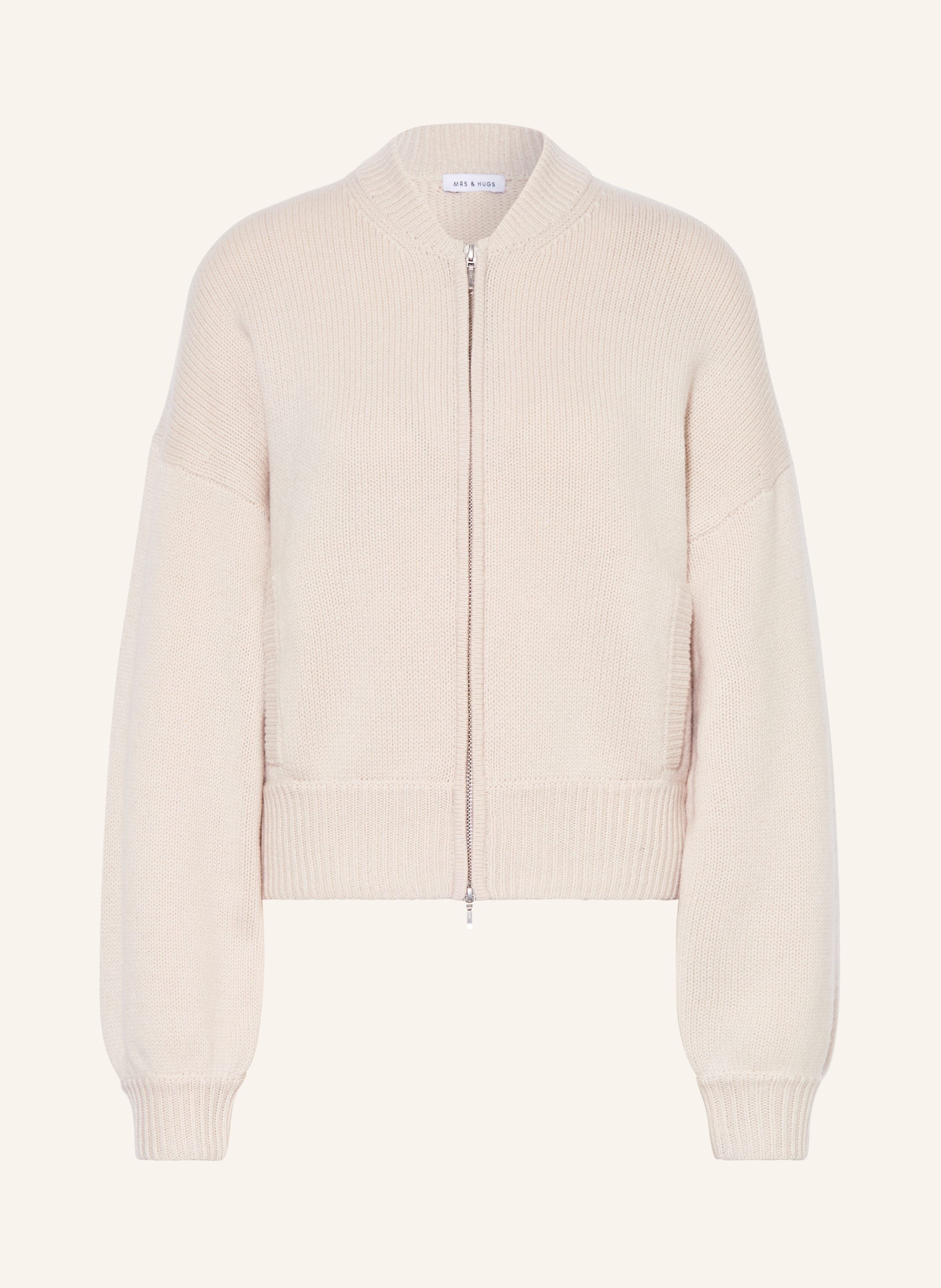 Mrs & Hugs Strickjacke beige