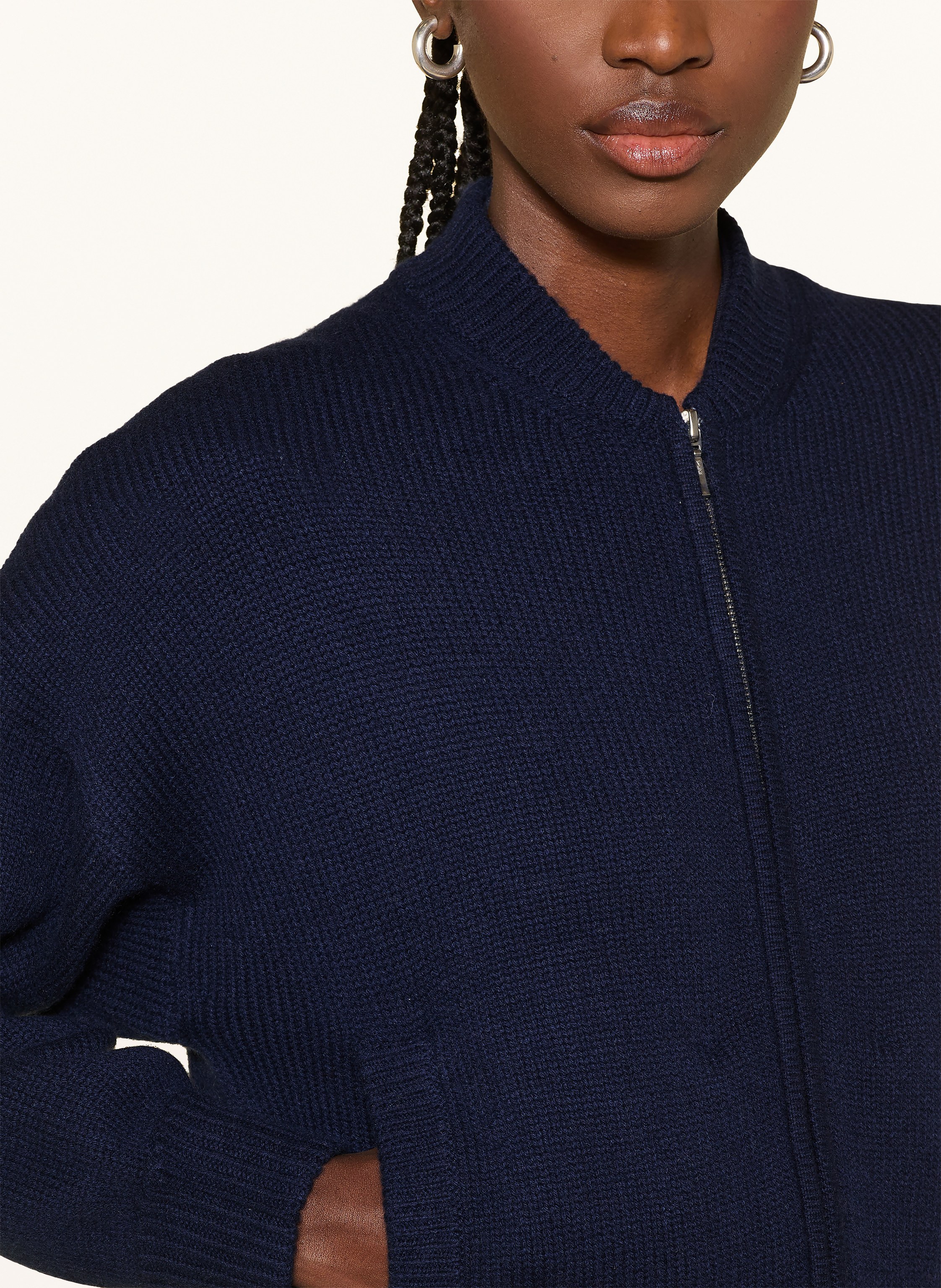 Thumbnail - Mrs & Hugs Strickjacke blau