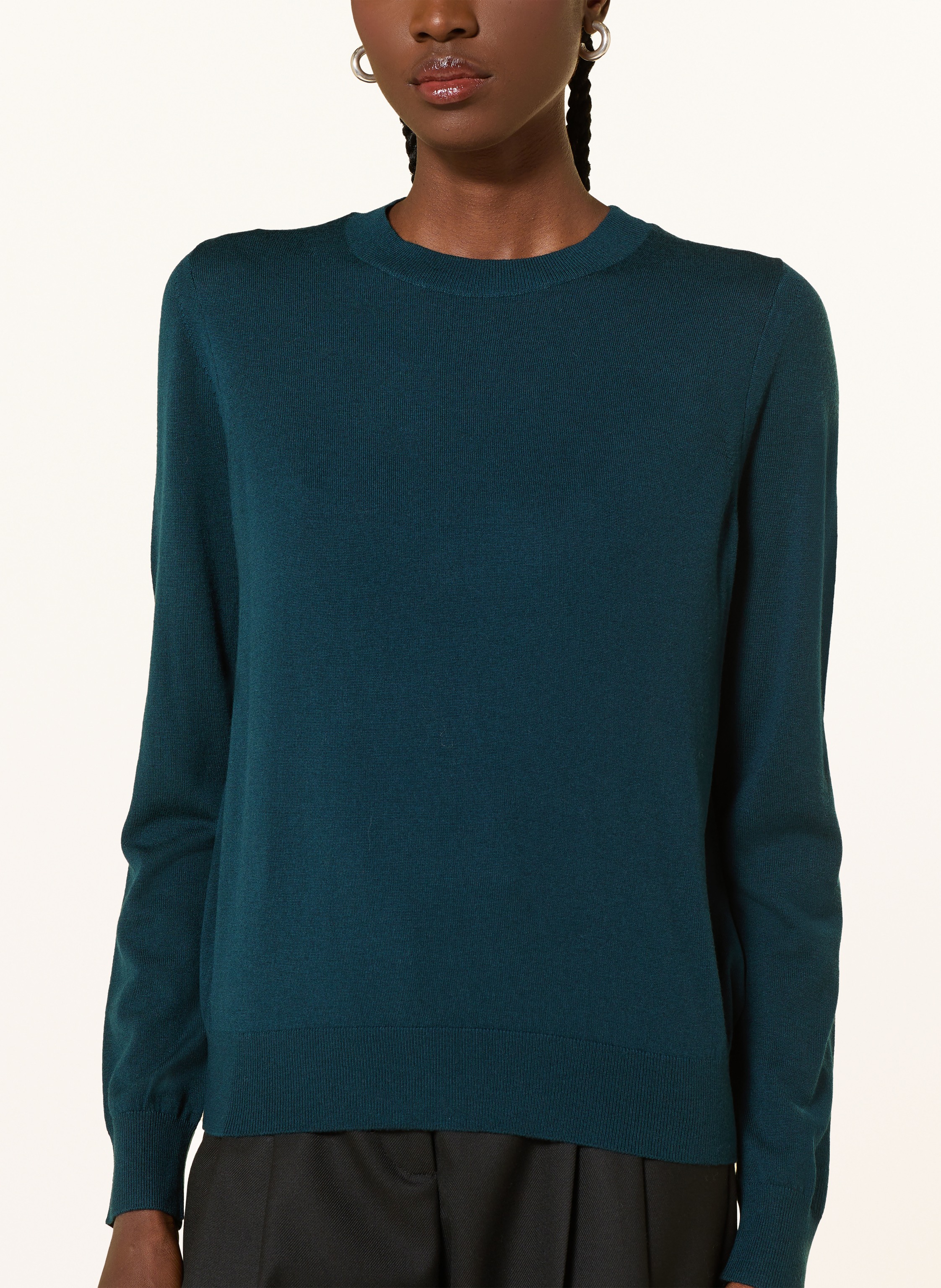 Thumbnail - Reiss Pullover Aus Merinowolle gruen