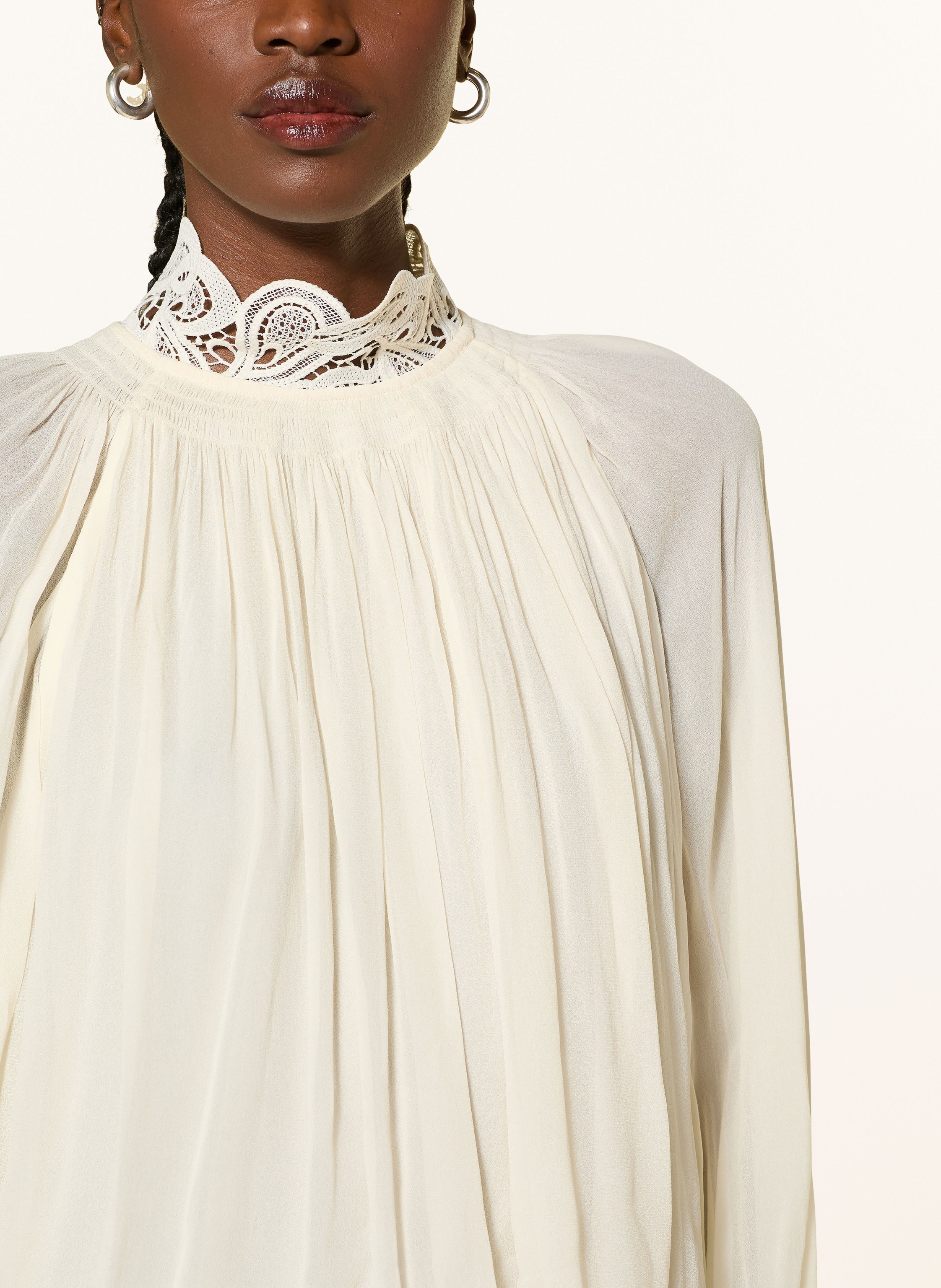 Thumbnail - Reiss Blusenshirt Czara Mit Spitze weiss