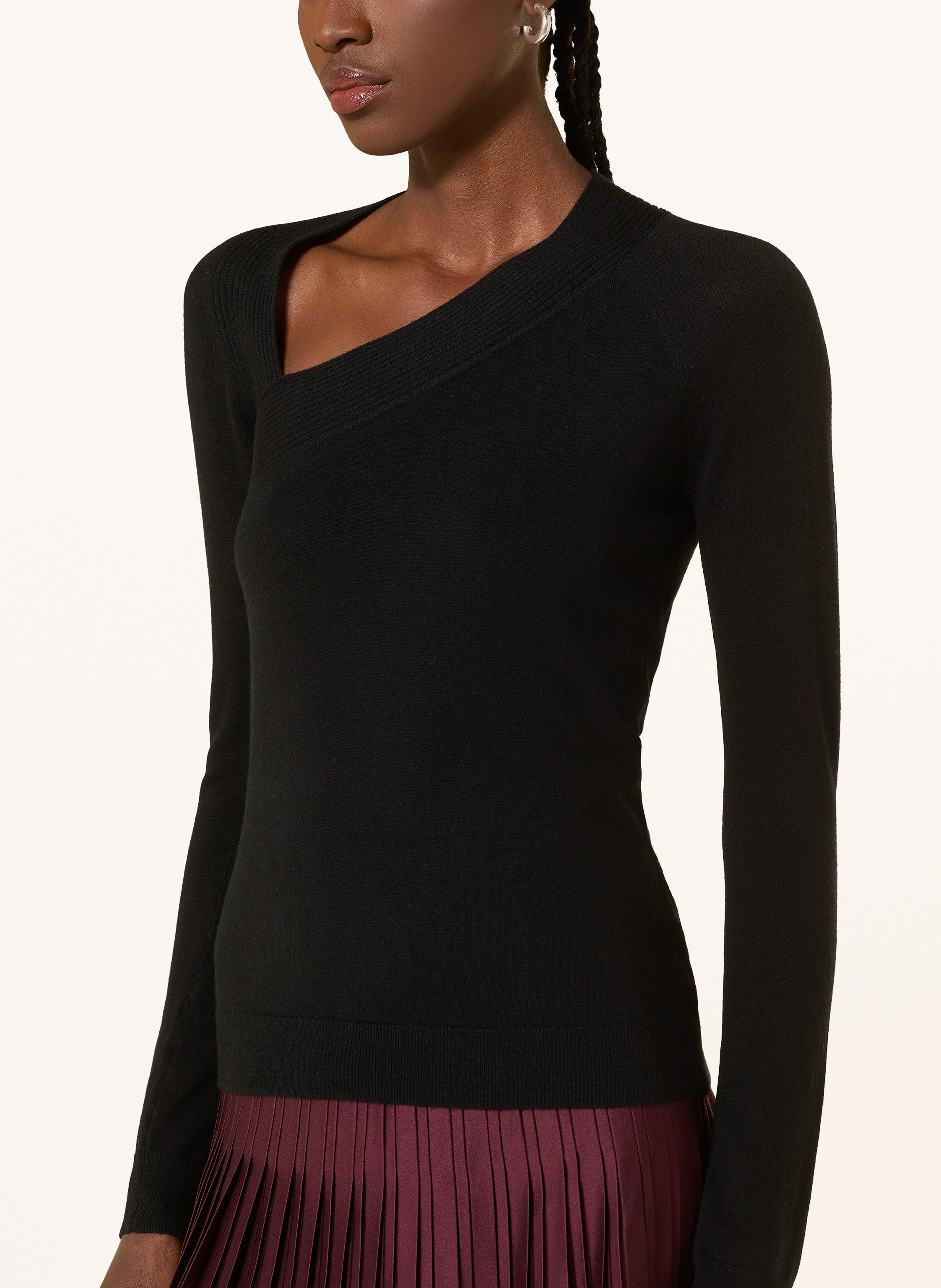 Thumbnail - Reiss Longsleeve Zoie schwarz