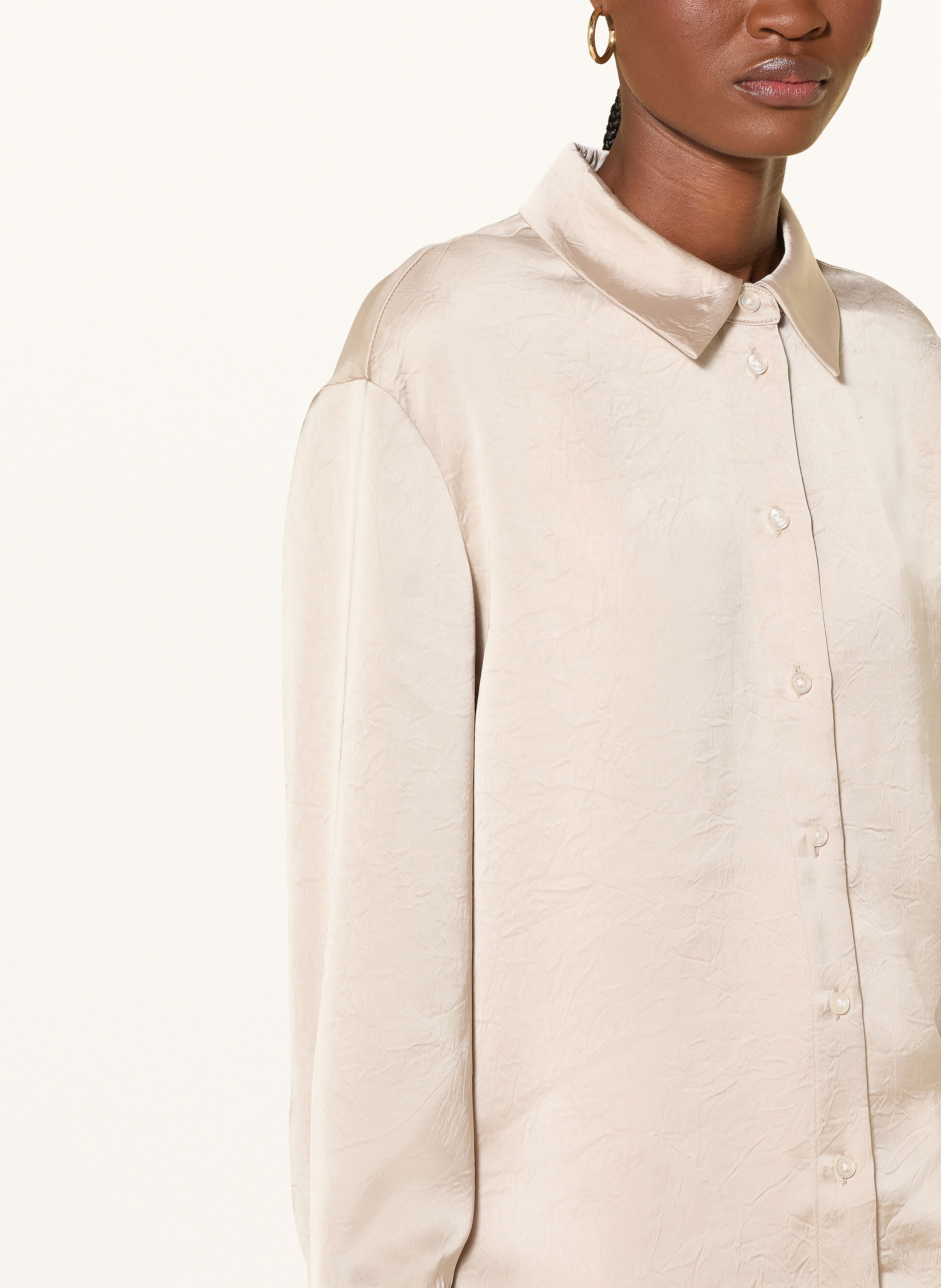 Thumbnail - Someday Hemdbluse Zelara Aus Satin beige