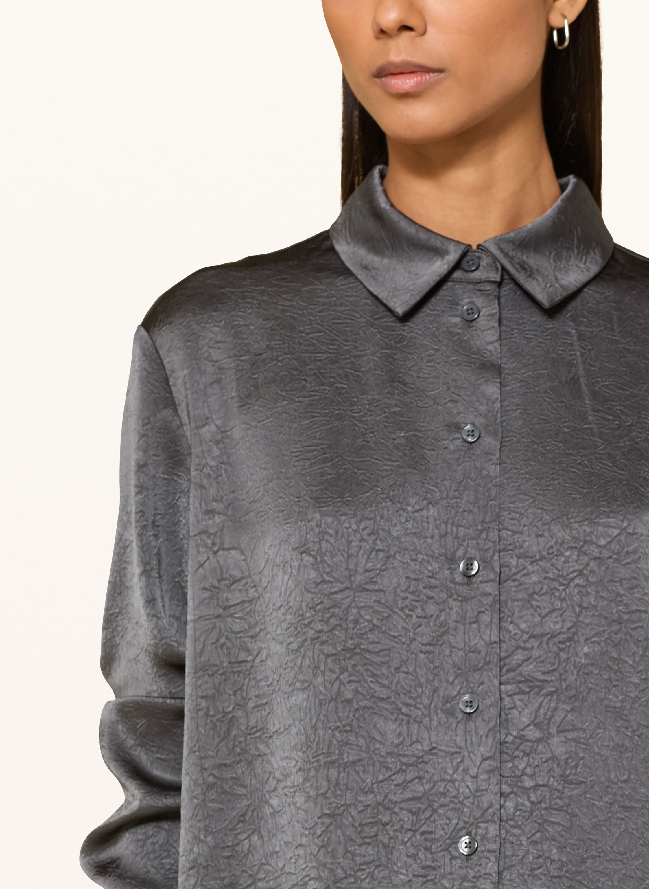 Thumbnail - Someday Hemdbluse Zelara Aus Satin silber