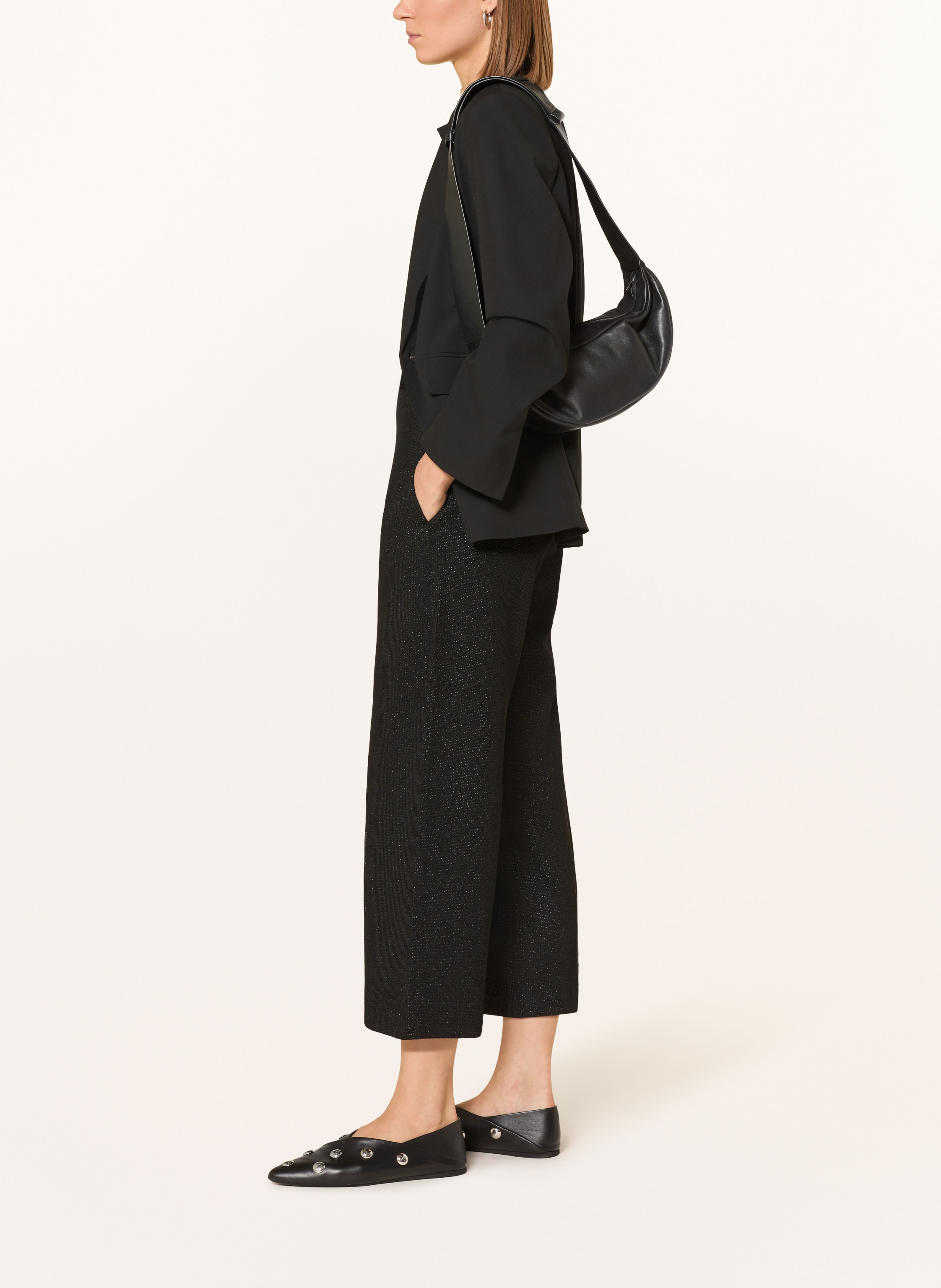 Thumbnail - Someday Strick-Culotte Curilo Glam Mit Glitzergarn schwarz