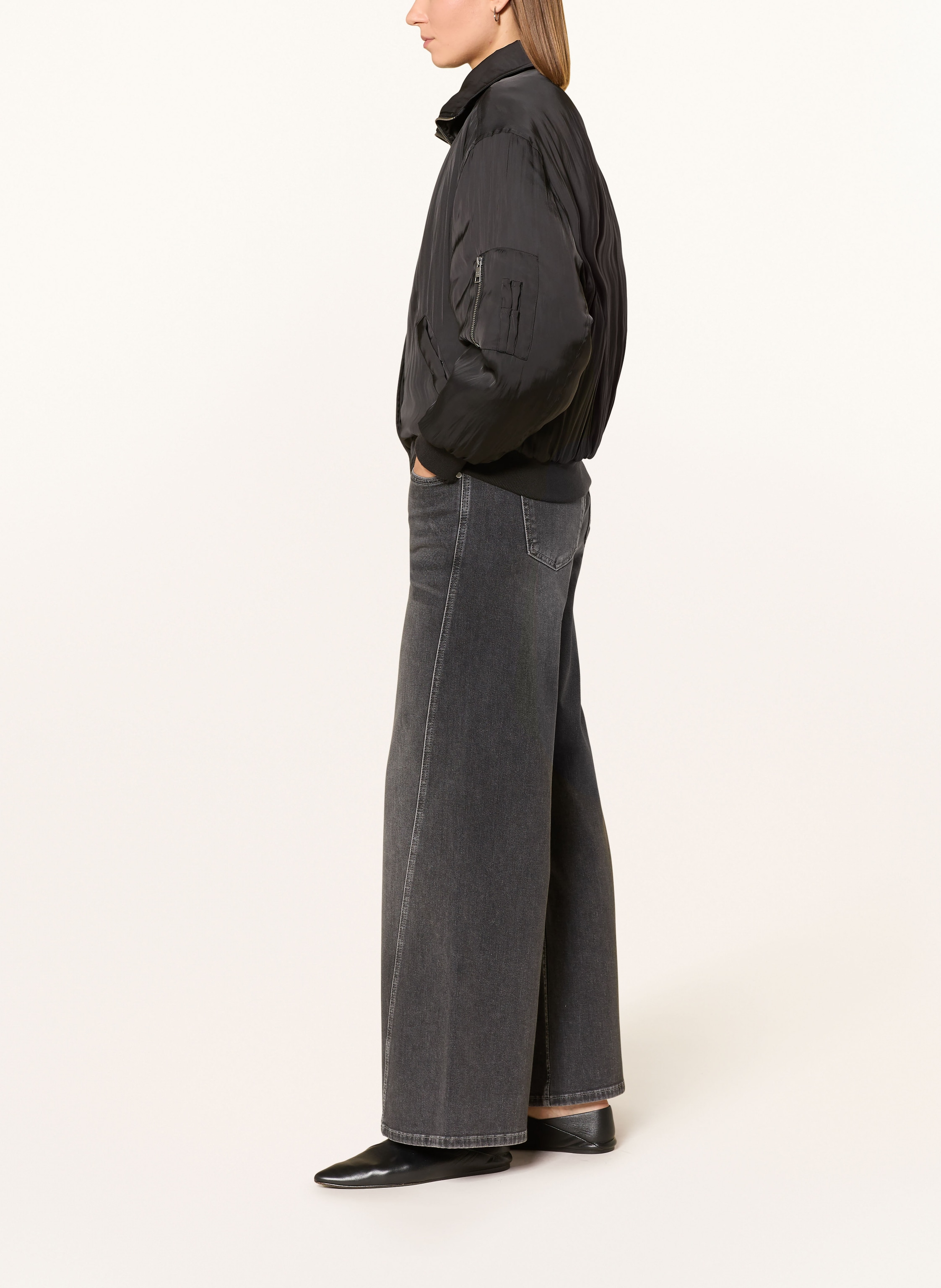 Thumbnail - Someday Wide Leg Jeans Cellma grau