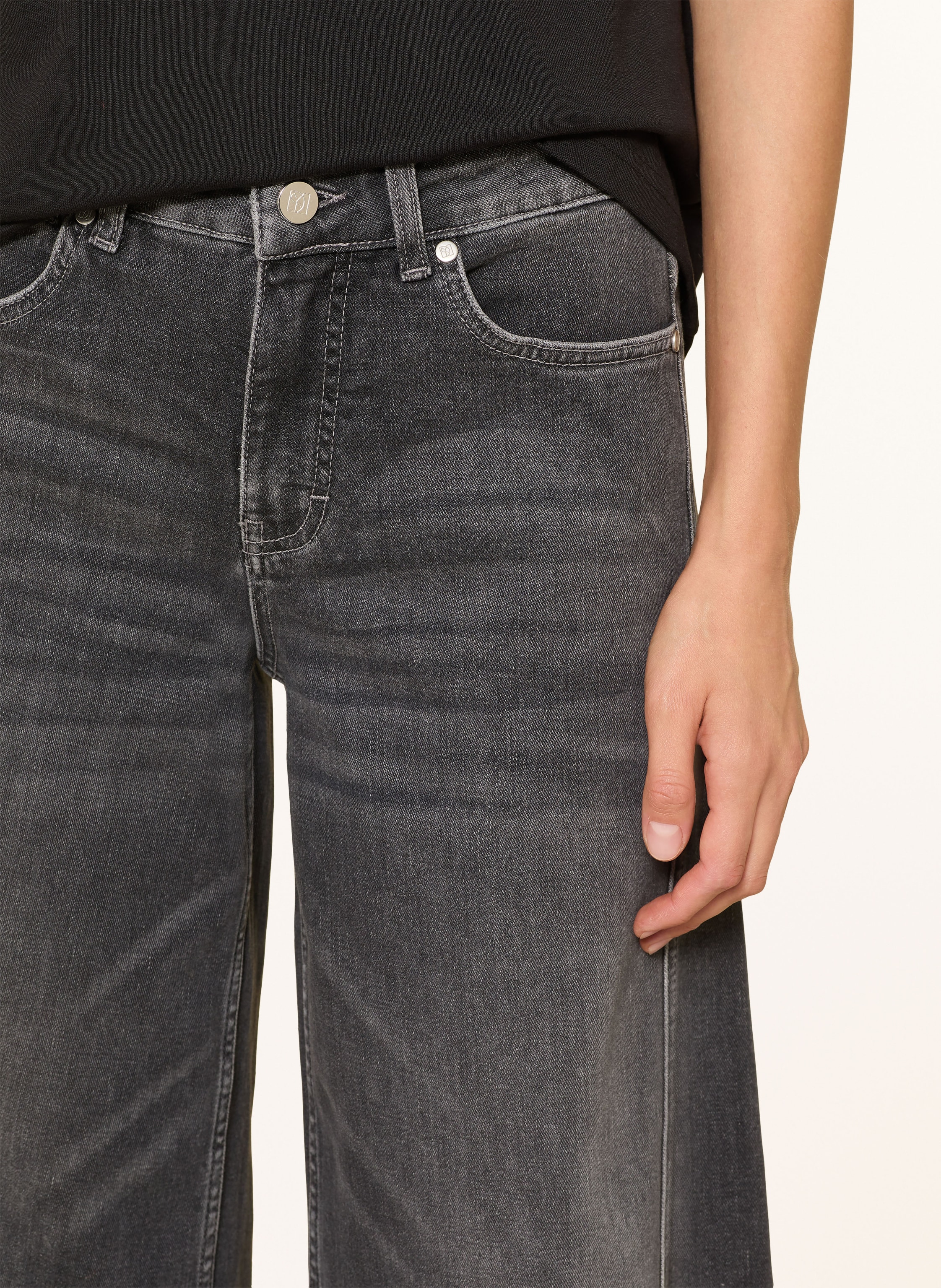 Thumbnail - Someday Wide Leg Jeans Cellma grau