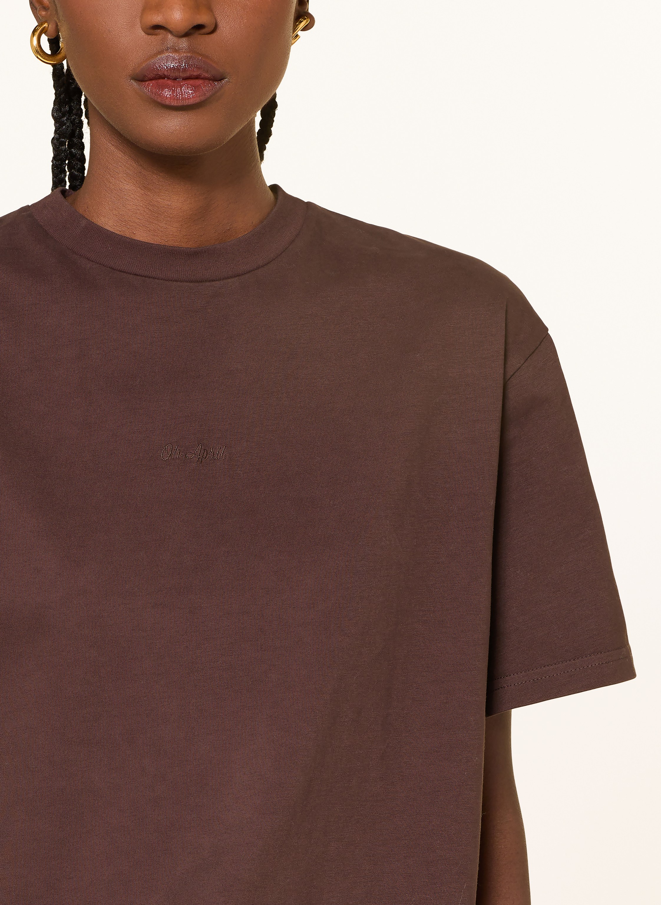 Thumbnail - Oh April Oversized-Shirt Good Karma braun