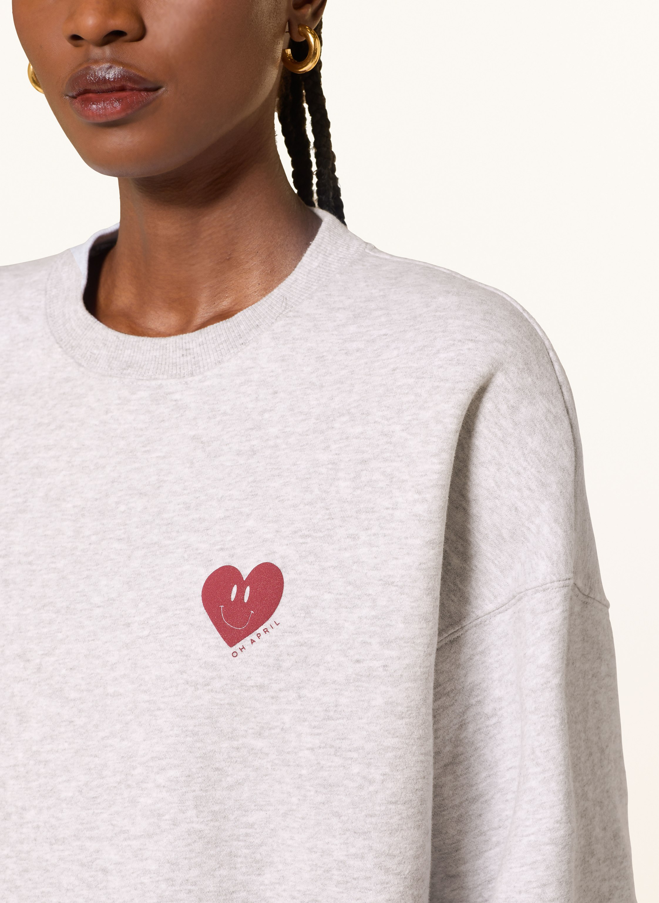 Thumbnail - Oh April Sweatshirt Nina grau