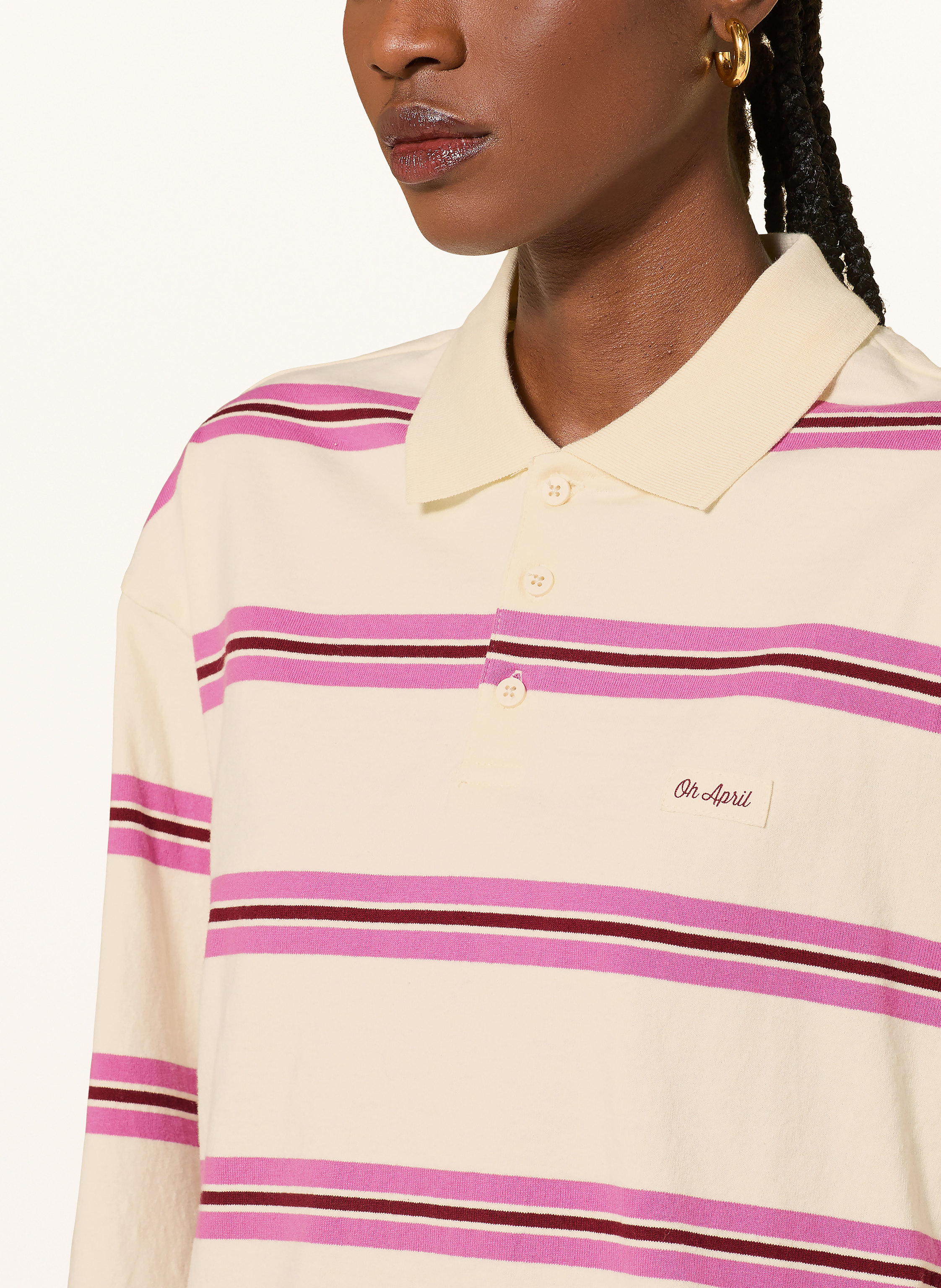 Thumbnail - Oh April Rugbyshirt Jolina pink