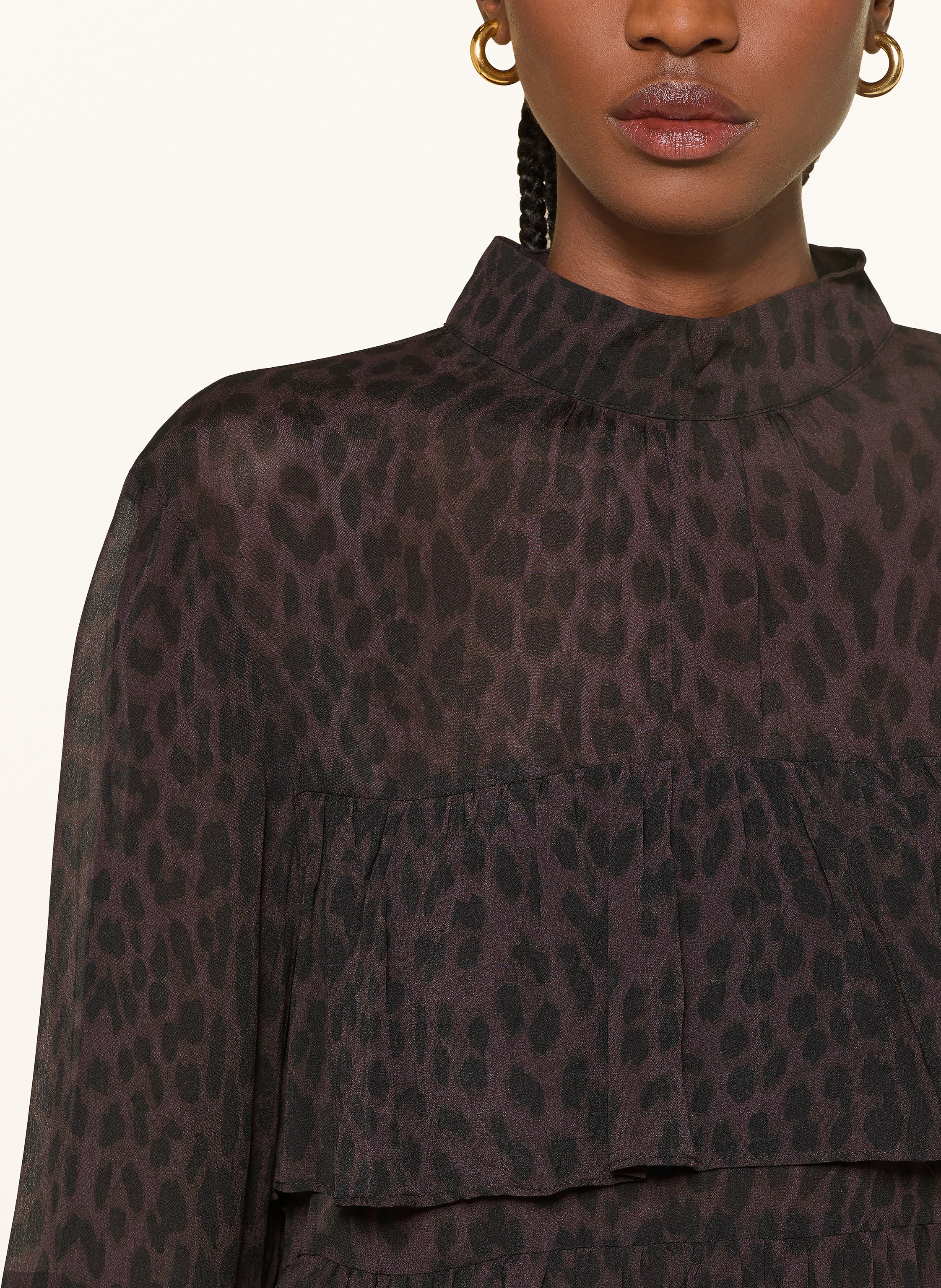 Thumbnail - Oh April Blusenshirt Tessa Mit Rüschen schwarz