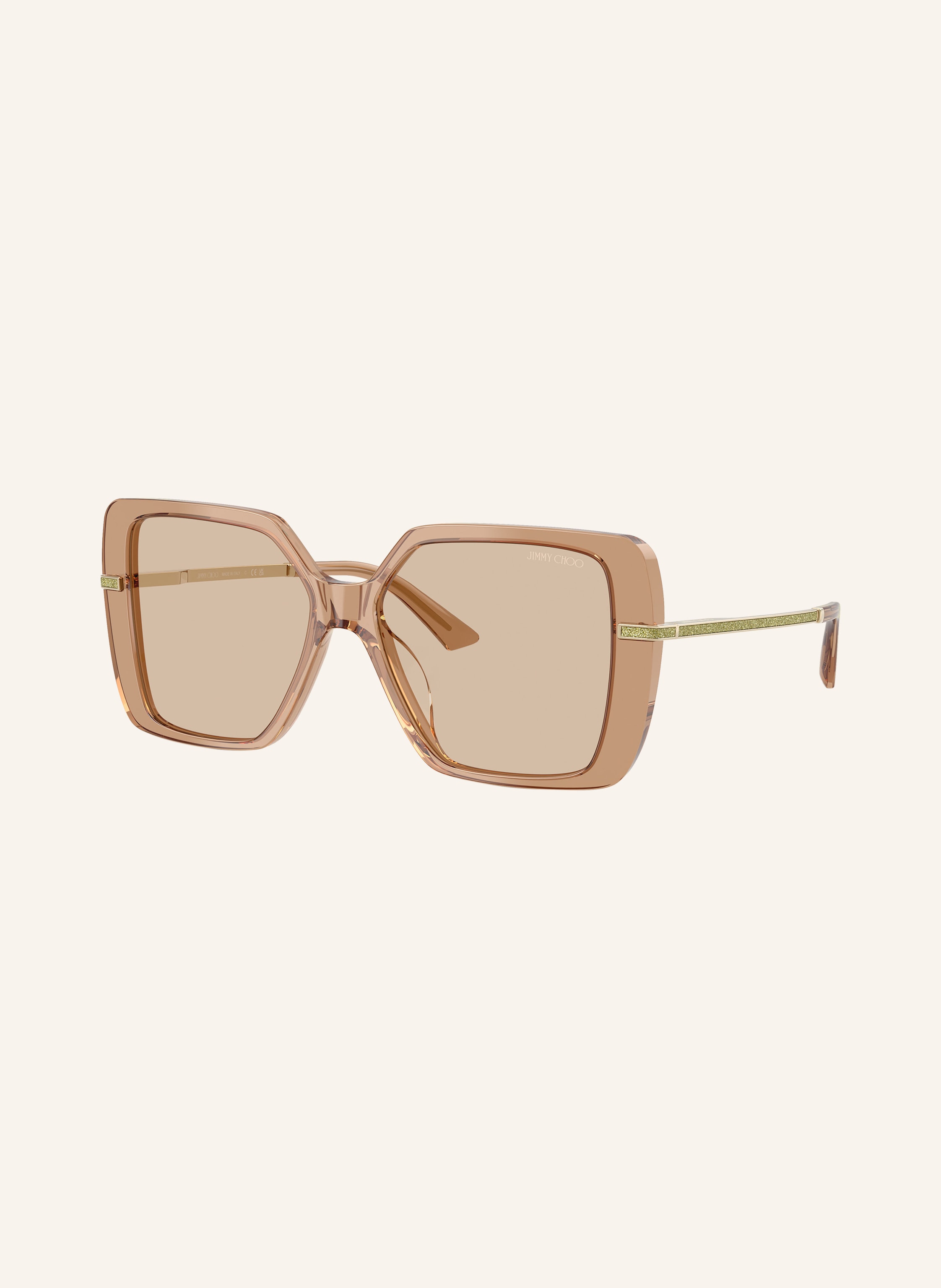 Jimmy Choo Jimmy Choo Sonnenbrille jc5048ju beige in HELLBRAUN/ HELLBRAUN