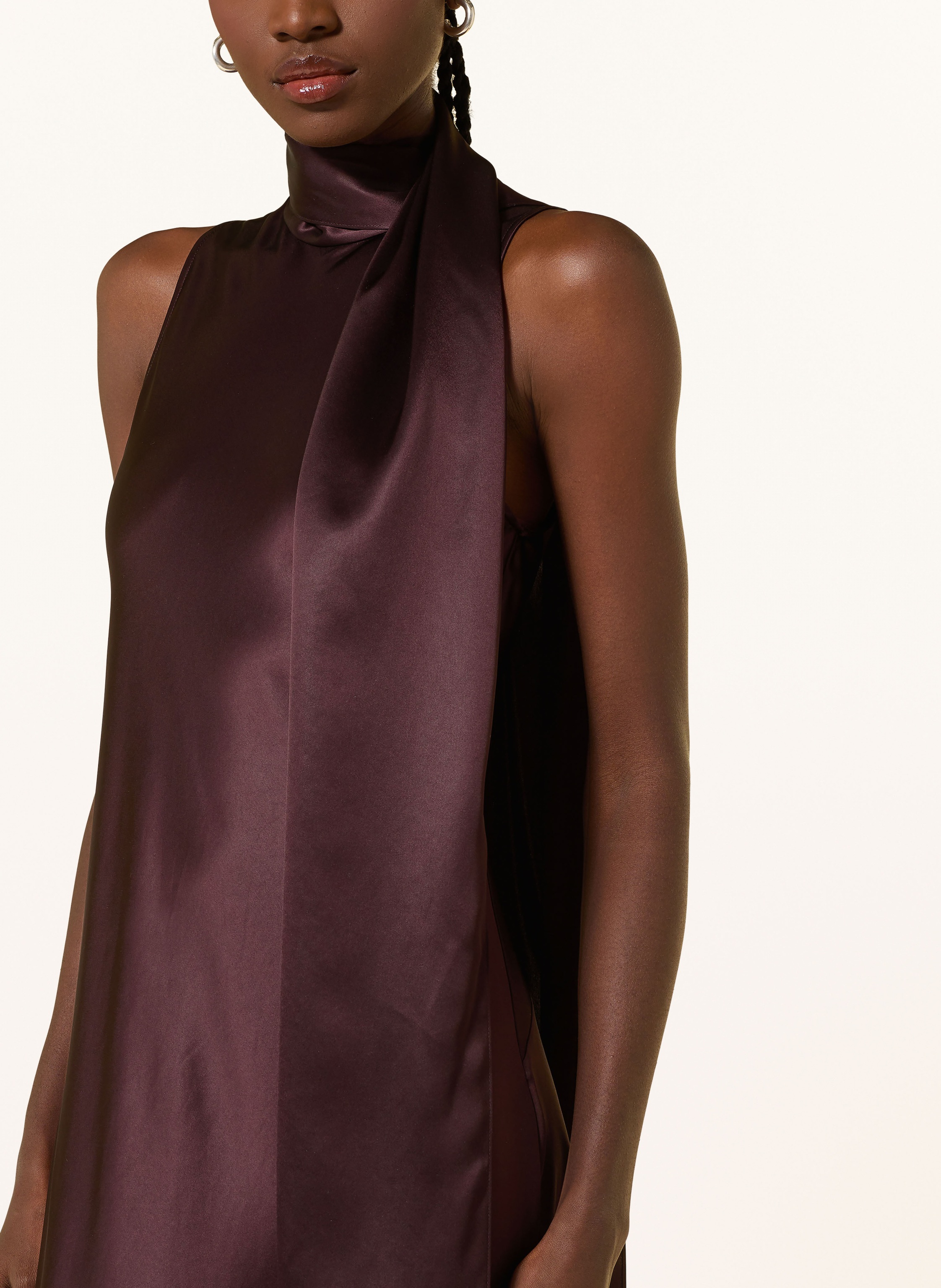 Thumbnail - Reiss Schluppenkleid Fae Aus Satin rot