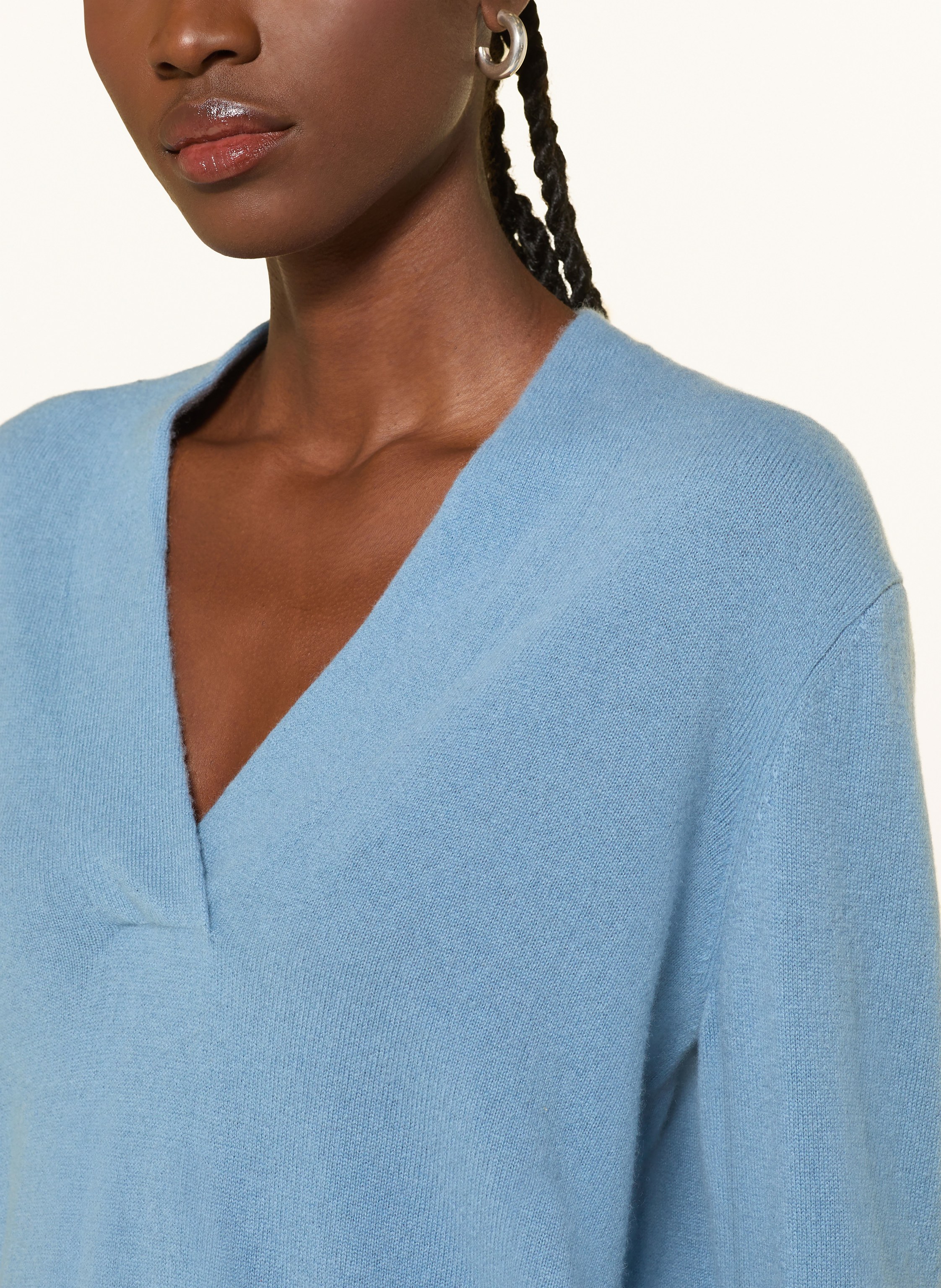 Thumbnail - Reiss Cashmere-Pullover Mia blau