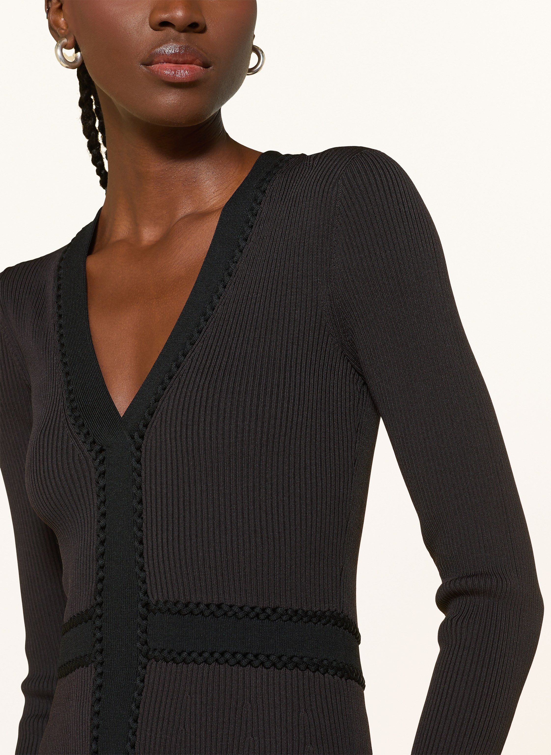 Thumbnail - Reiss Strickkleid Laura braun