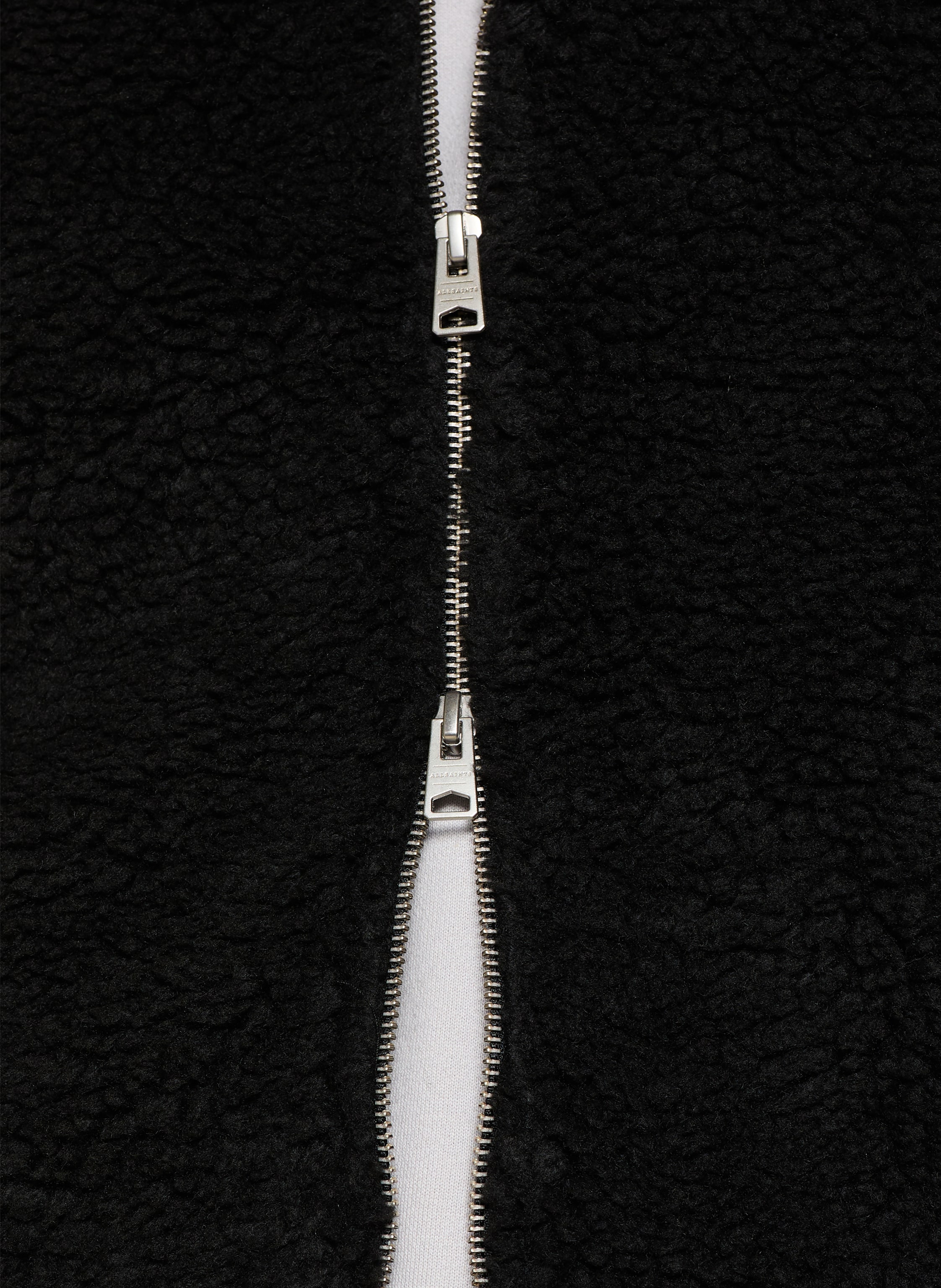 Thumbnail - Allsaints Teddyfell-Weste Otis schwarz