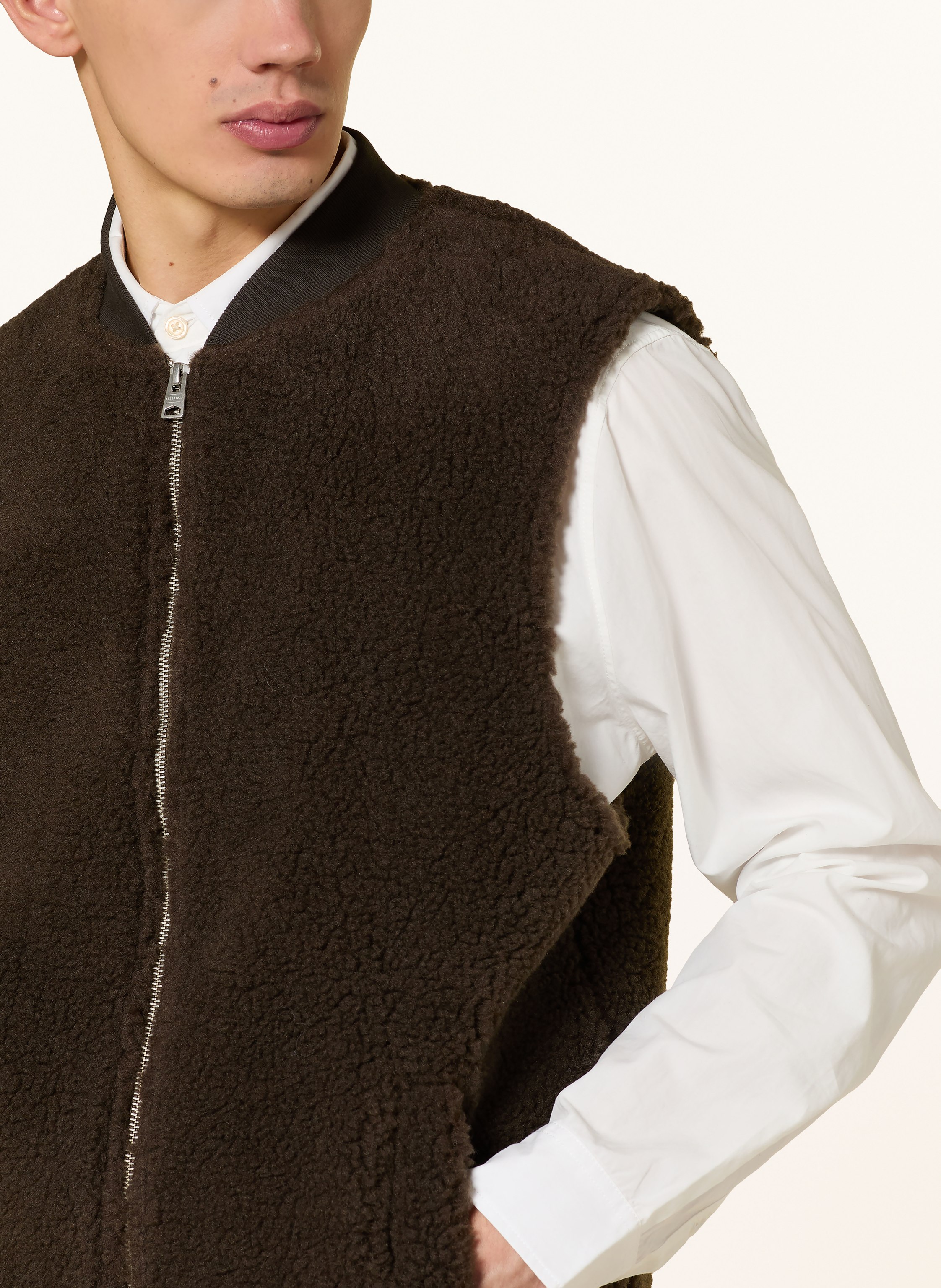 Thumbnail - Allsaints Teddyfell-Weste Otis gruen