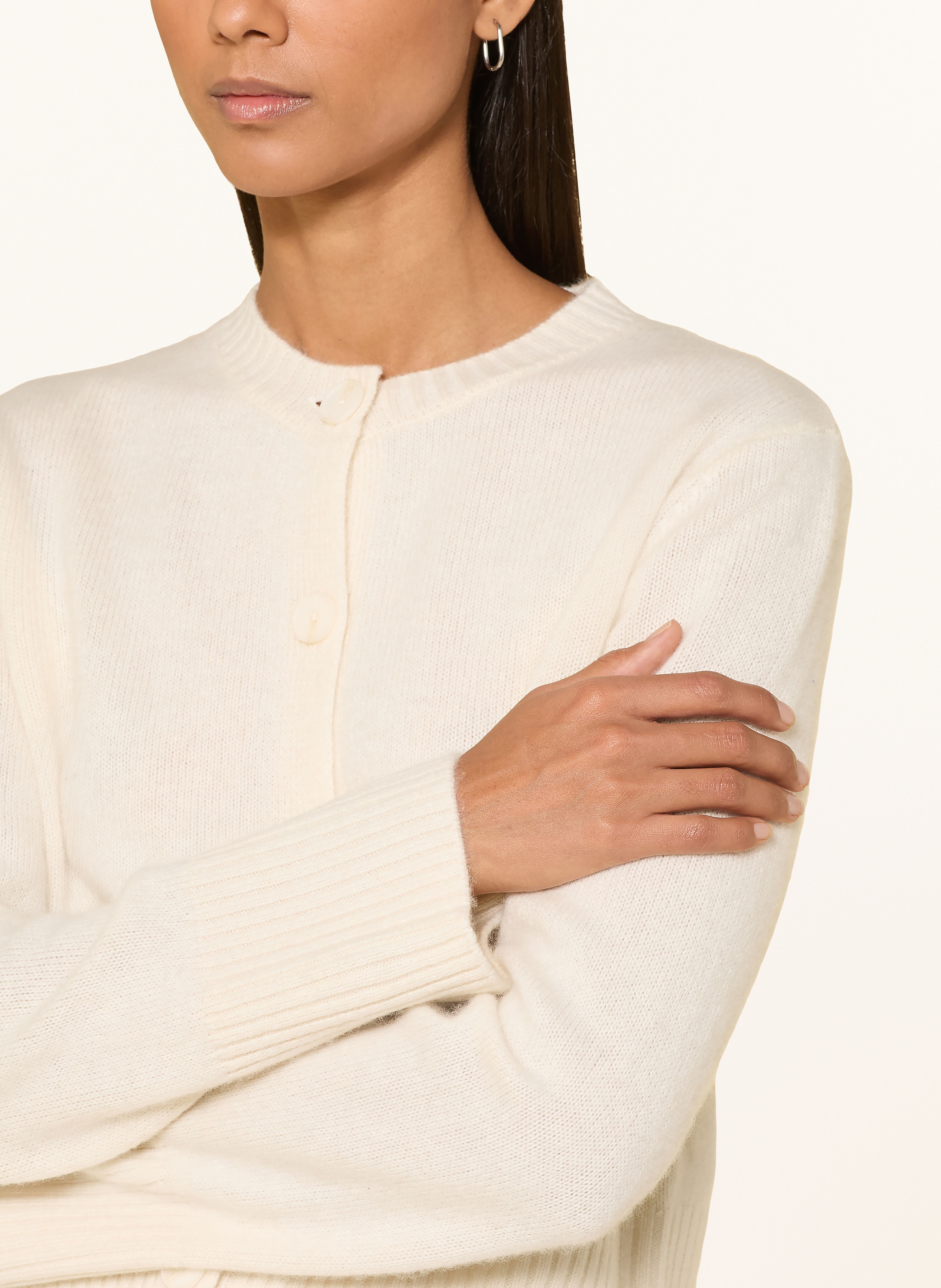 Thumbnail - Someday Strickjacke Teola Aus Cashmere beige