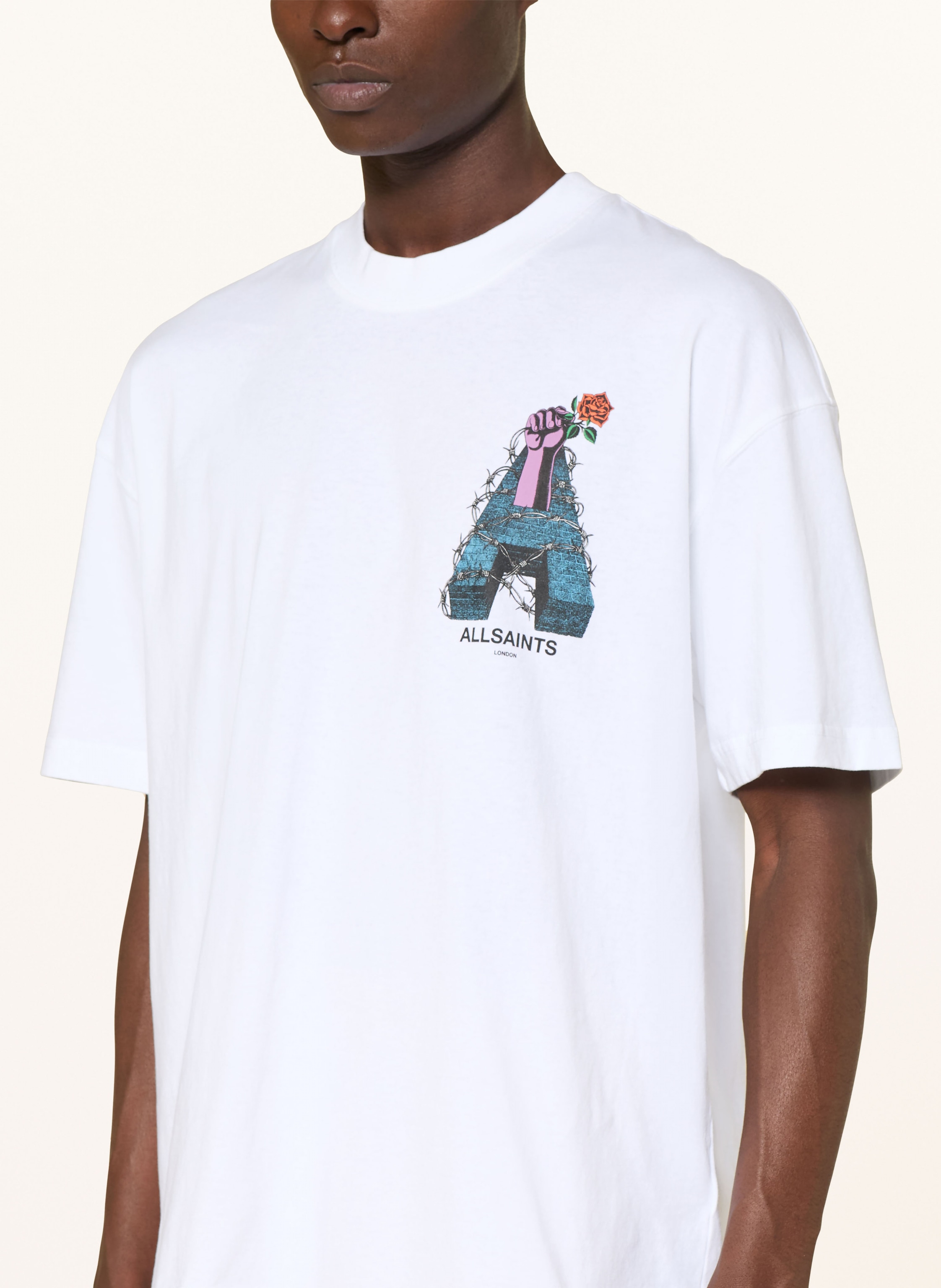 Thumbnail - Allsaints T-Shirt Defiance weiss