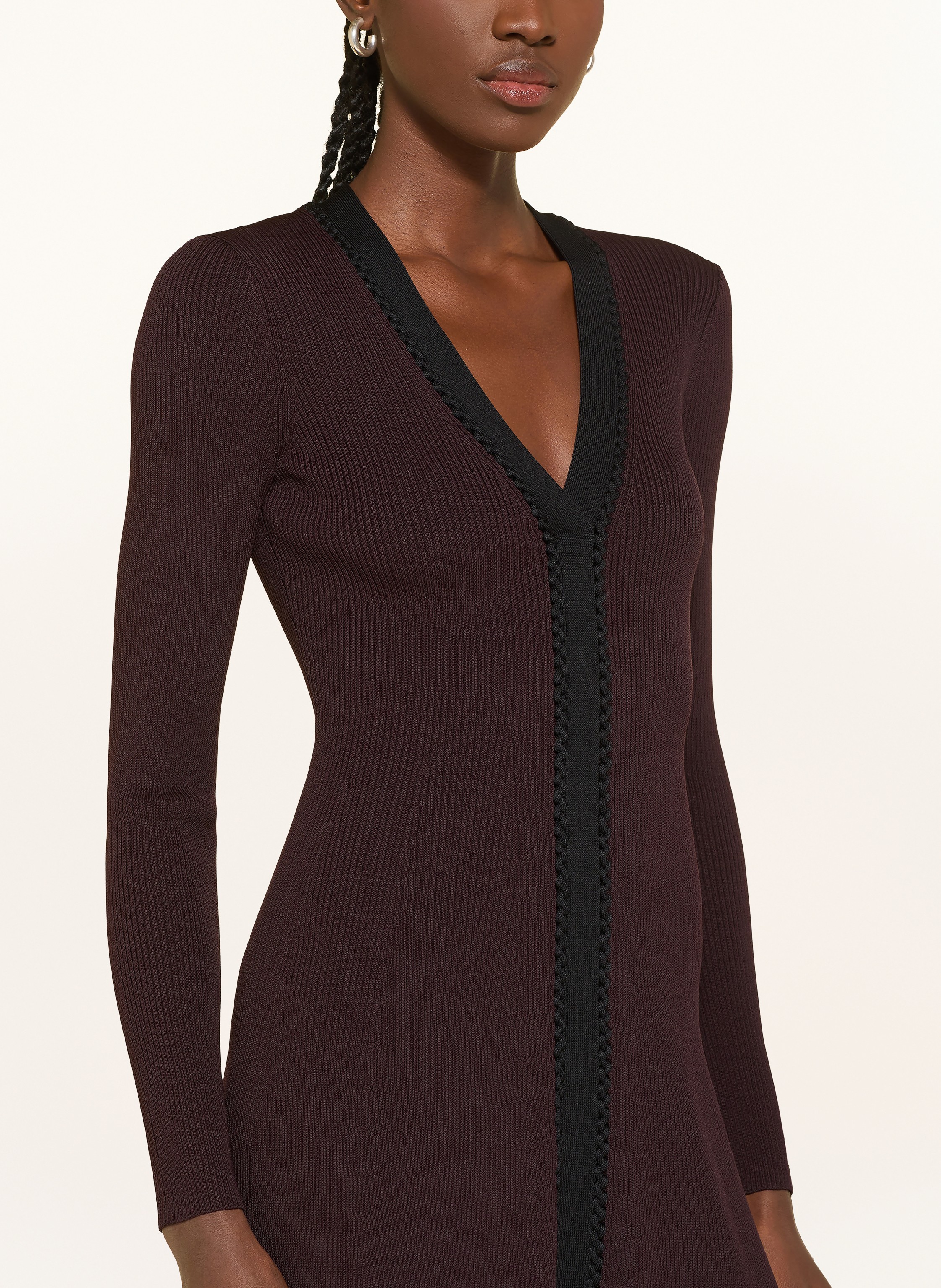 Thumbnail - Reiss Strickkleid Alma rot