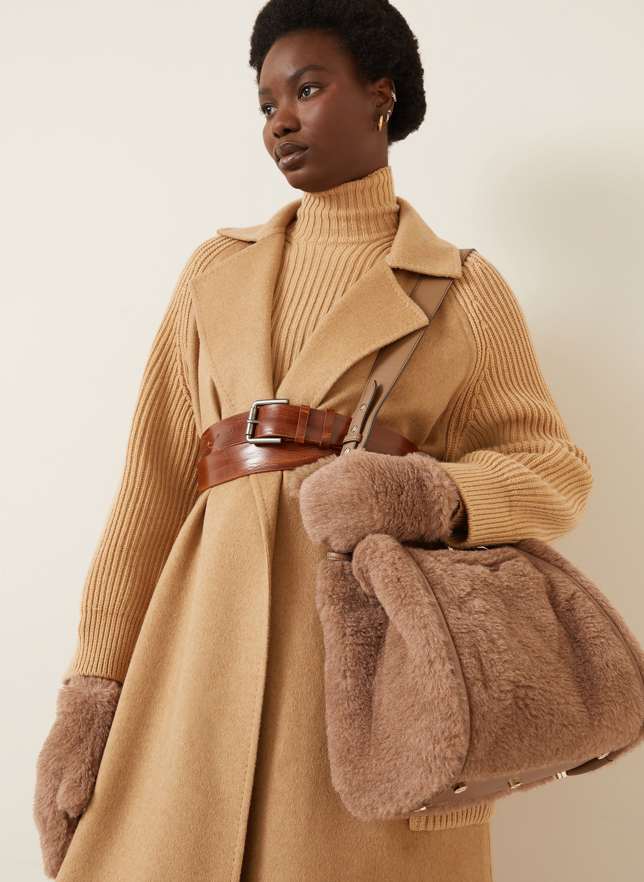 Thumbnail - Max Mara Handtasche Marine Small braun