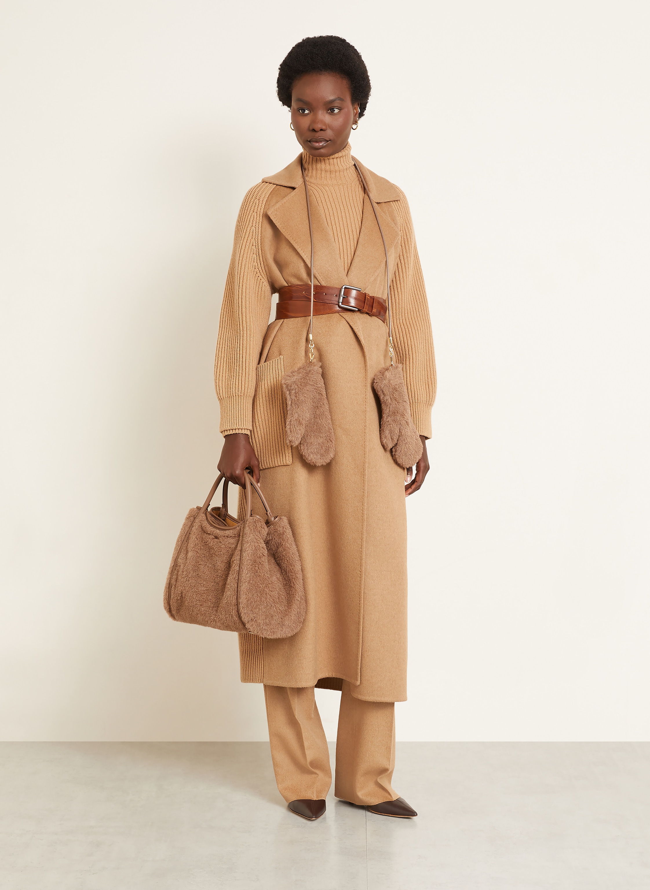 Thumbnail - Max Mara Handtasche Marine Small braun