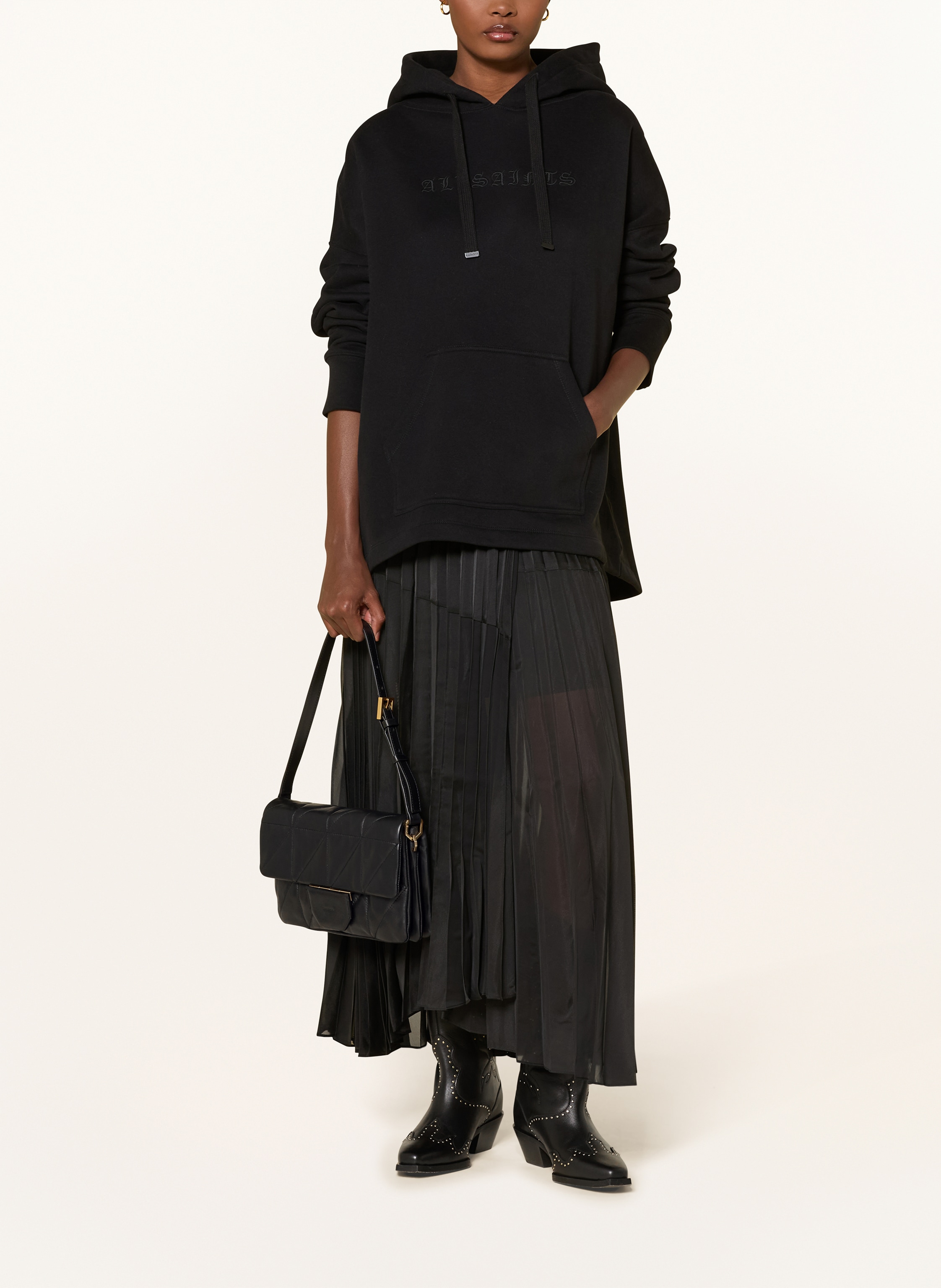 Thumbnail - Allsaints Schultertasche Ondine schwarz