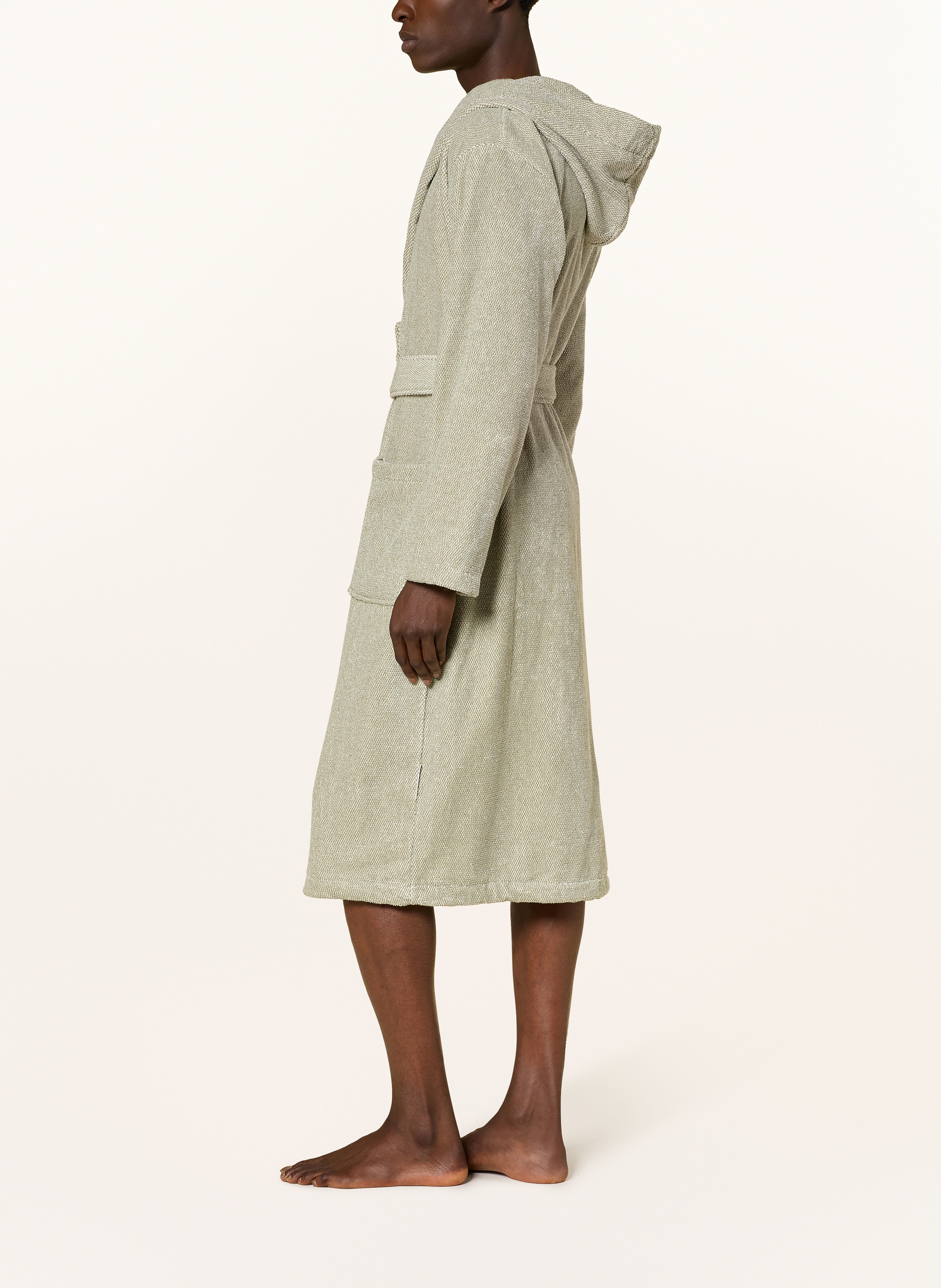 Thumbnail - Marc O'polo Herren-Bademantel Mit Kapuze gruen