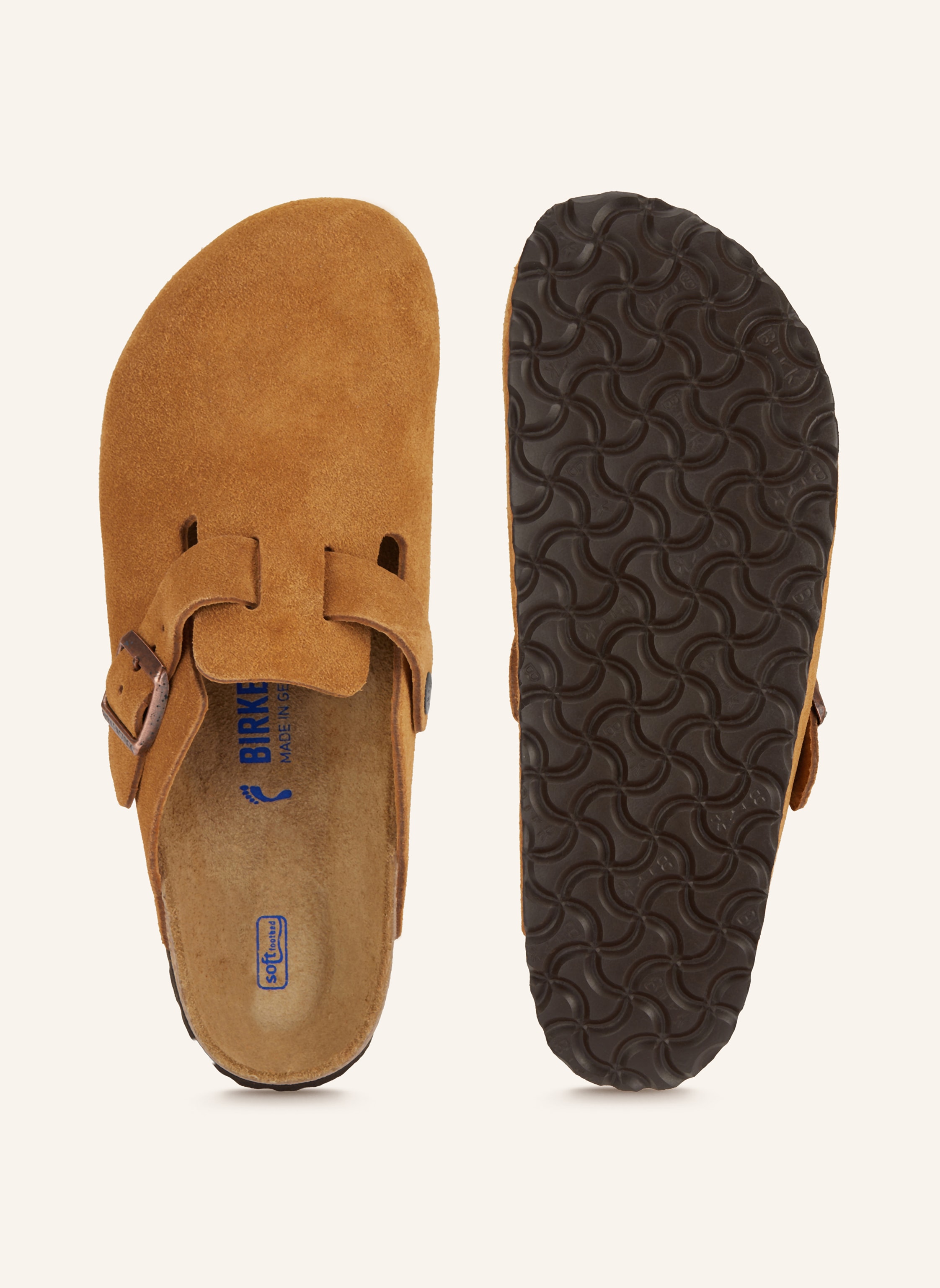Thumbnail - Birkenstock Pantoletten Boston braun