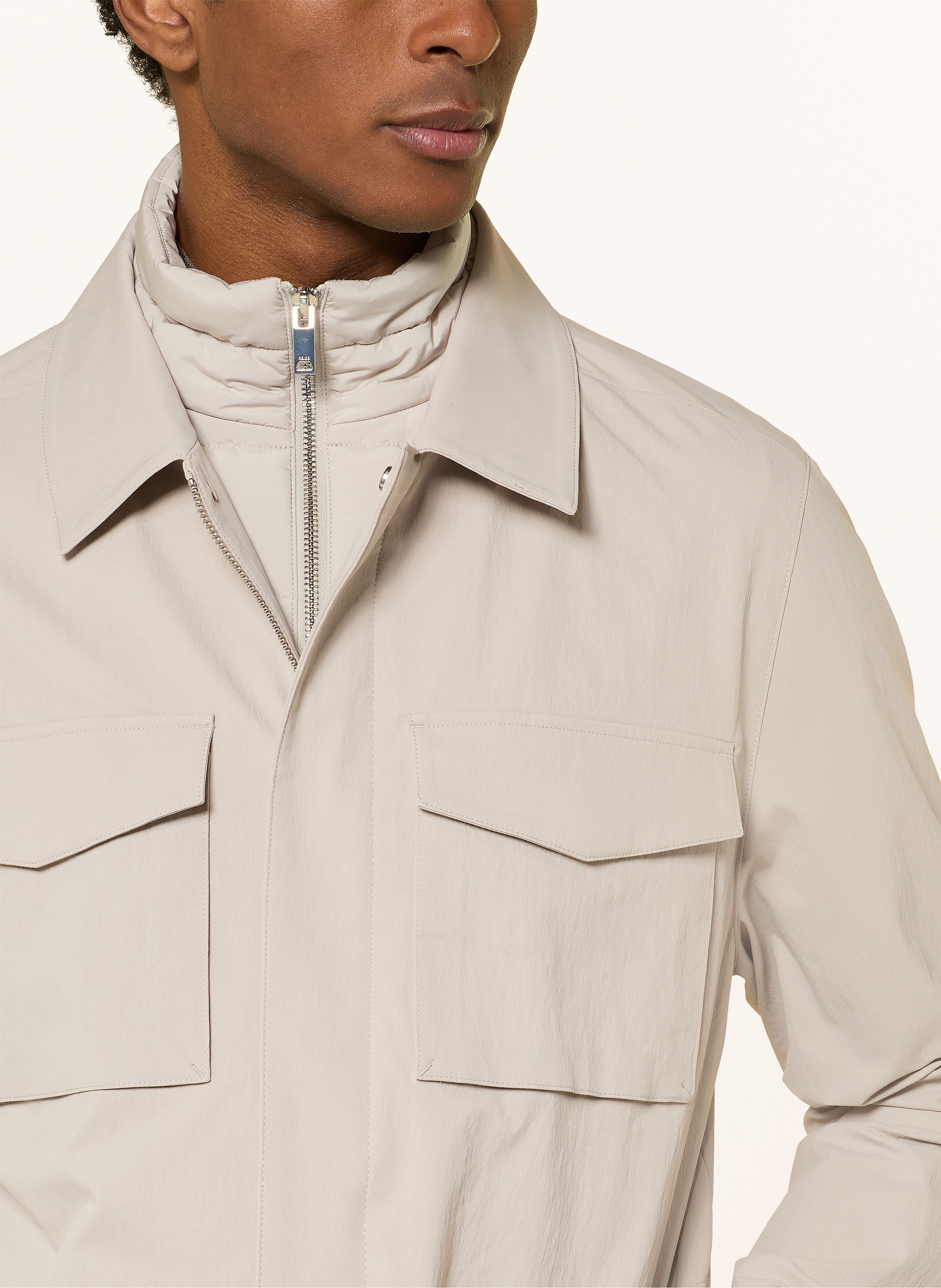 Thumbnail - Reiss Fieldjacket Bryson Mit Herausnehmbarer Blende beige