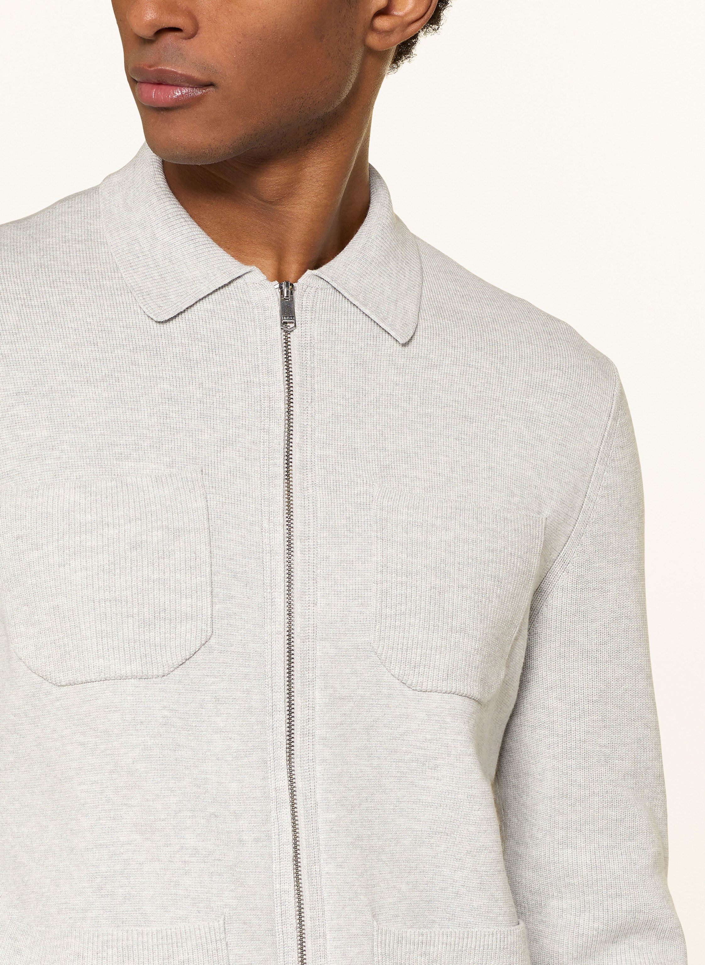 Thumbnail - Reiss Strickjacke Roberto grau