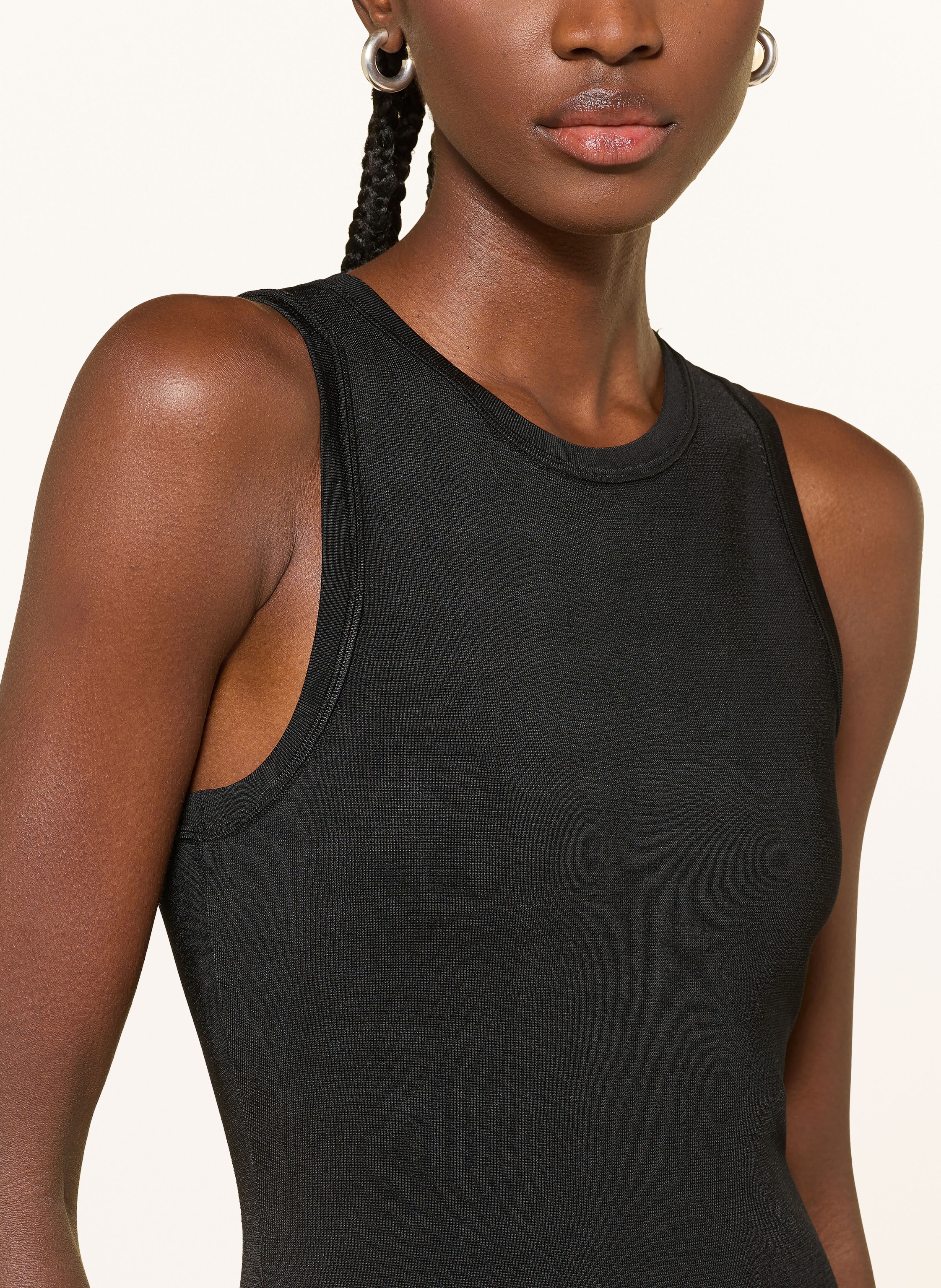 Thumbnail - Sandro Strickkleid Mit Schmucksteinen schwarz