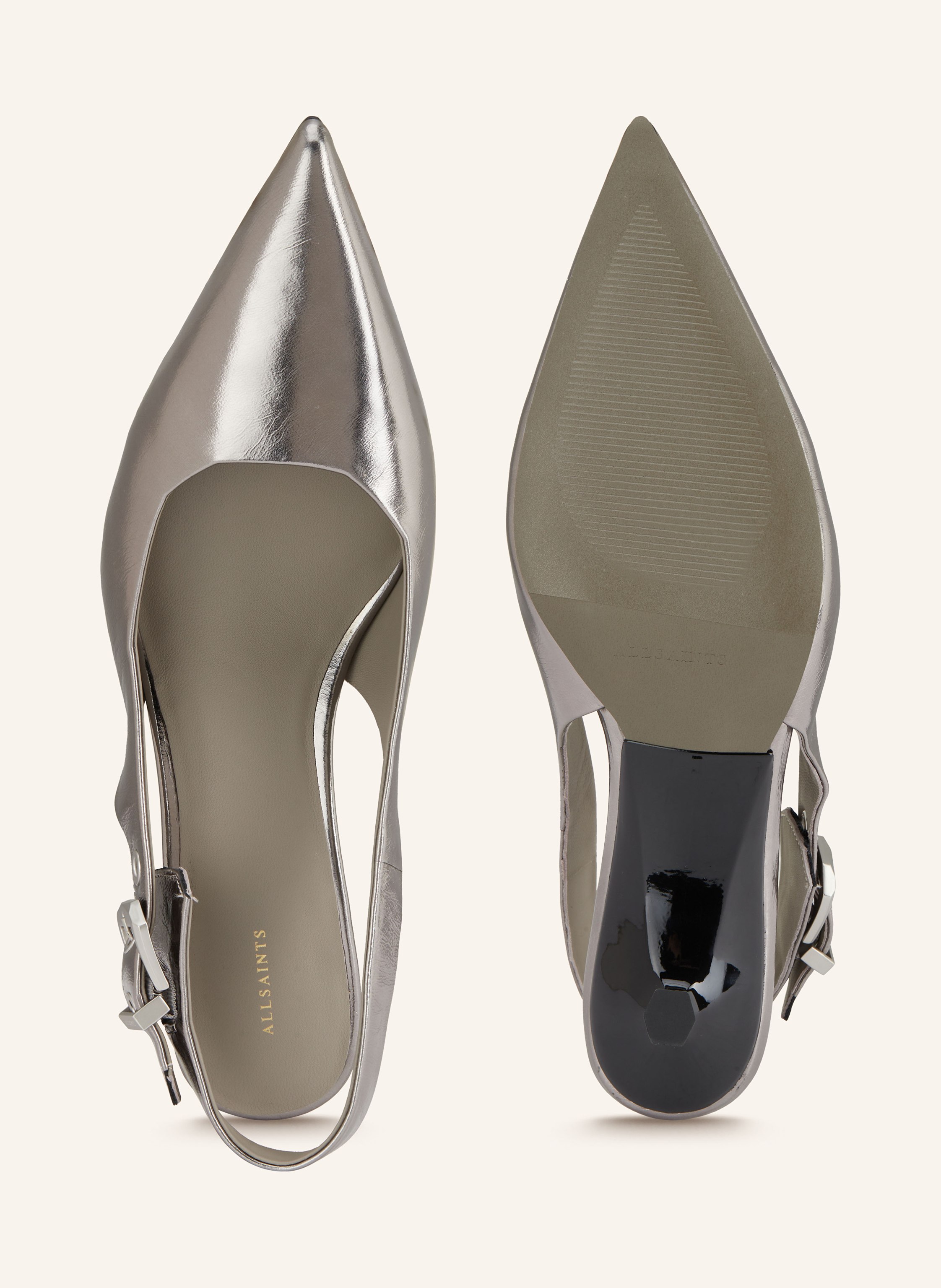 Thumbnail - Allsaints Slingpumps Idiya silber