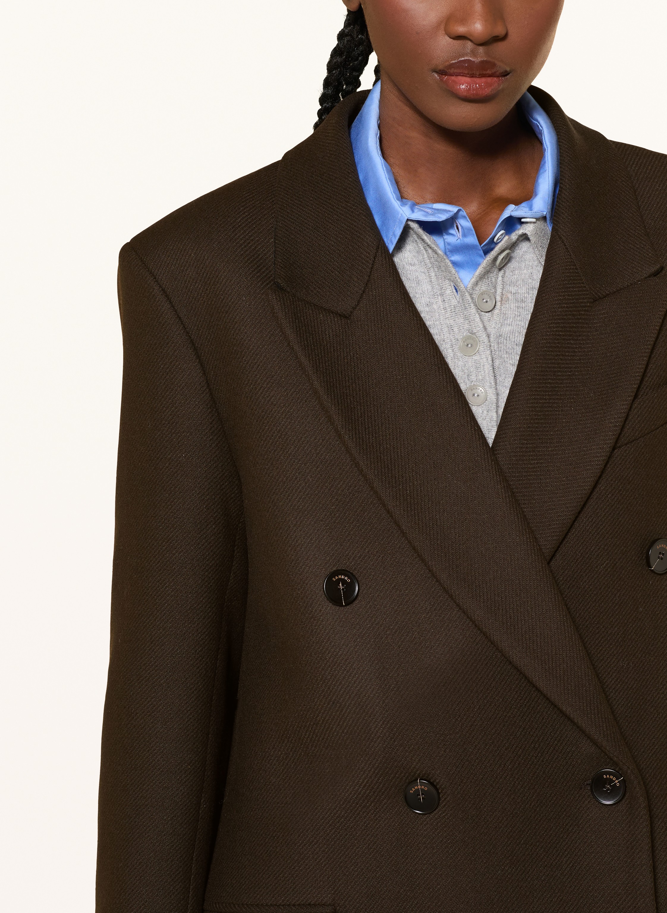 Thumbnail - Sandro Wollmantel braun