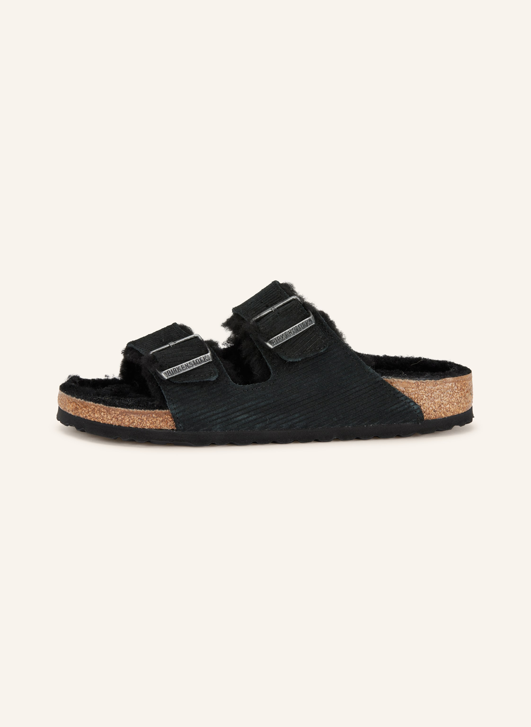 Thumbnail - Birkenstock Pantoletten Arizona Shearling schwarz