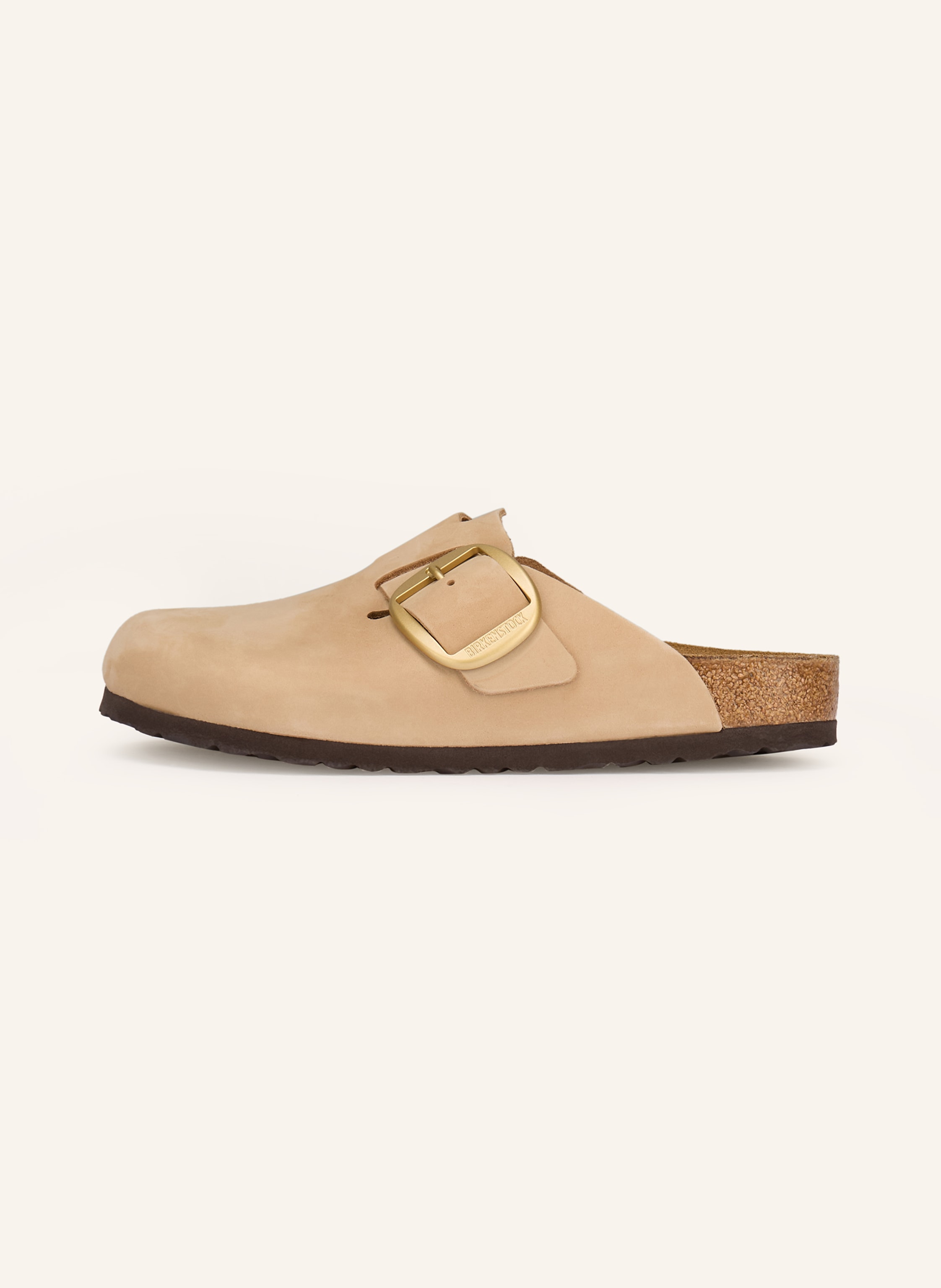 Thumbnail - Birkenstock Pantoletten Boston Big Buckle beige