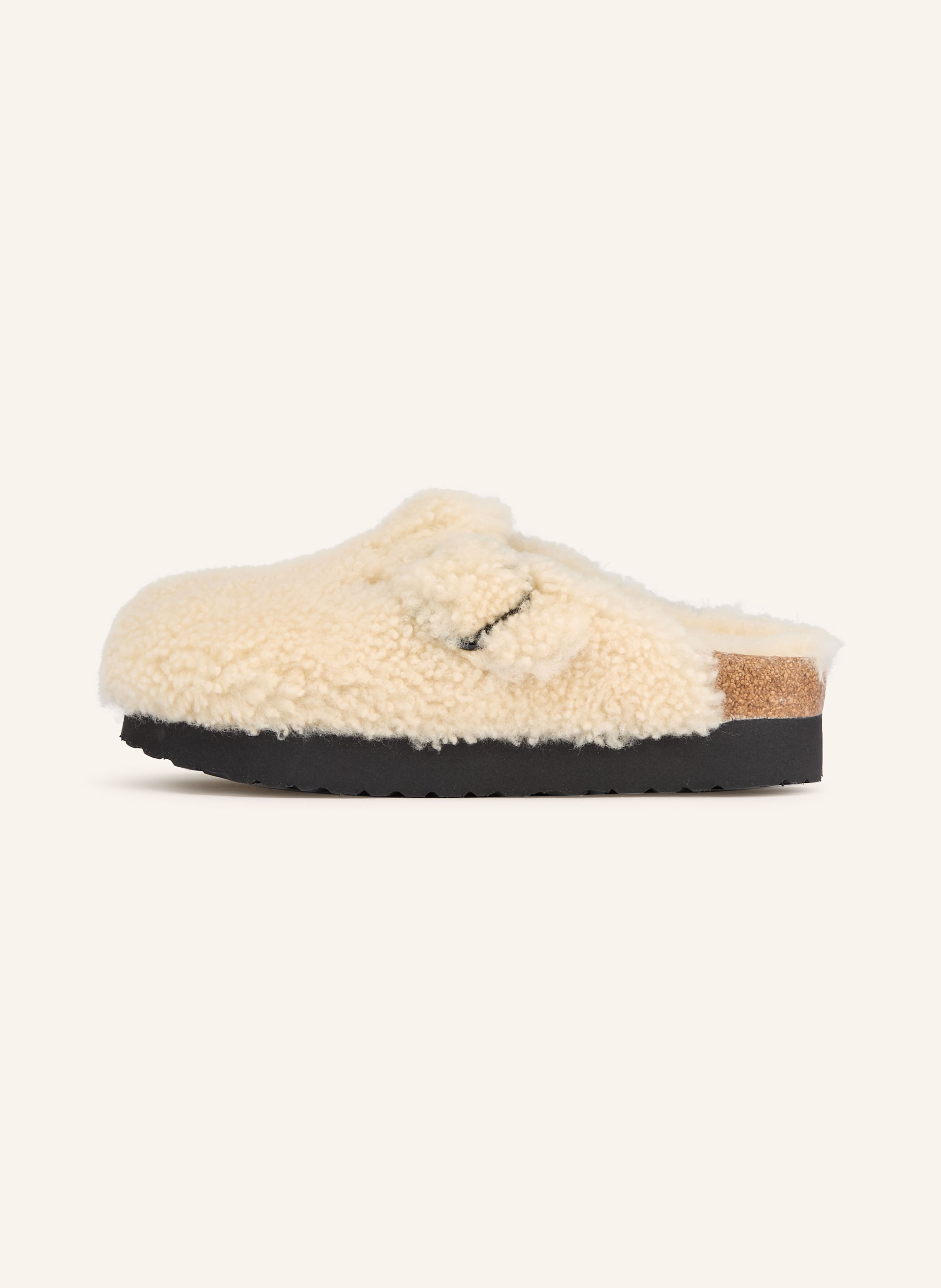 Thumbnail - Birkenstock Pantoletten Boston Big Buckle beige