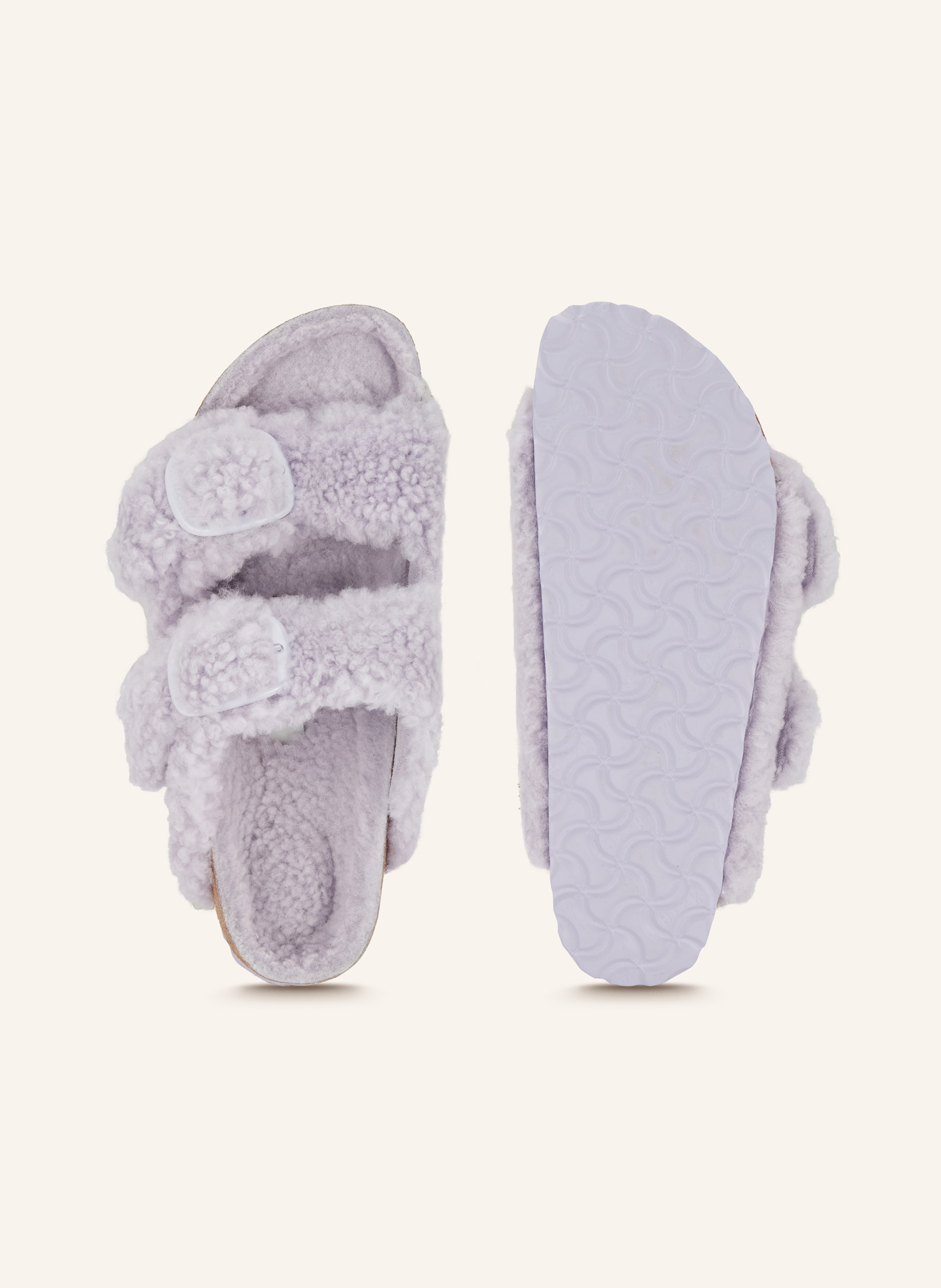 Thumbnail - Birkenstock Pantoletten Arizona Big Buckle Shearling lila