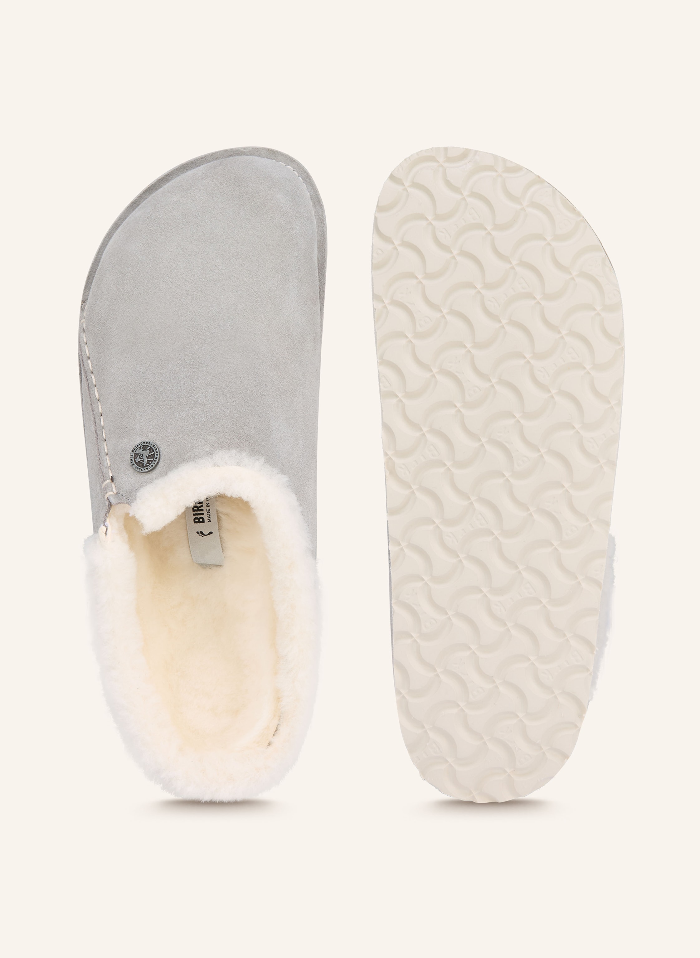 Thumbnail - Birkenstock Pantoletten Zermatt grau