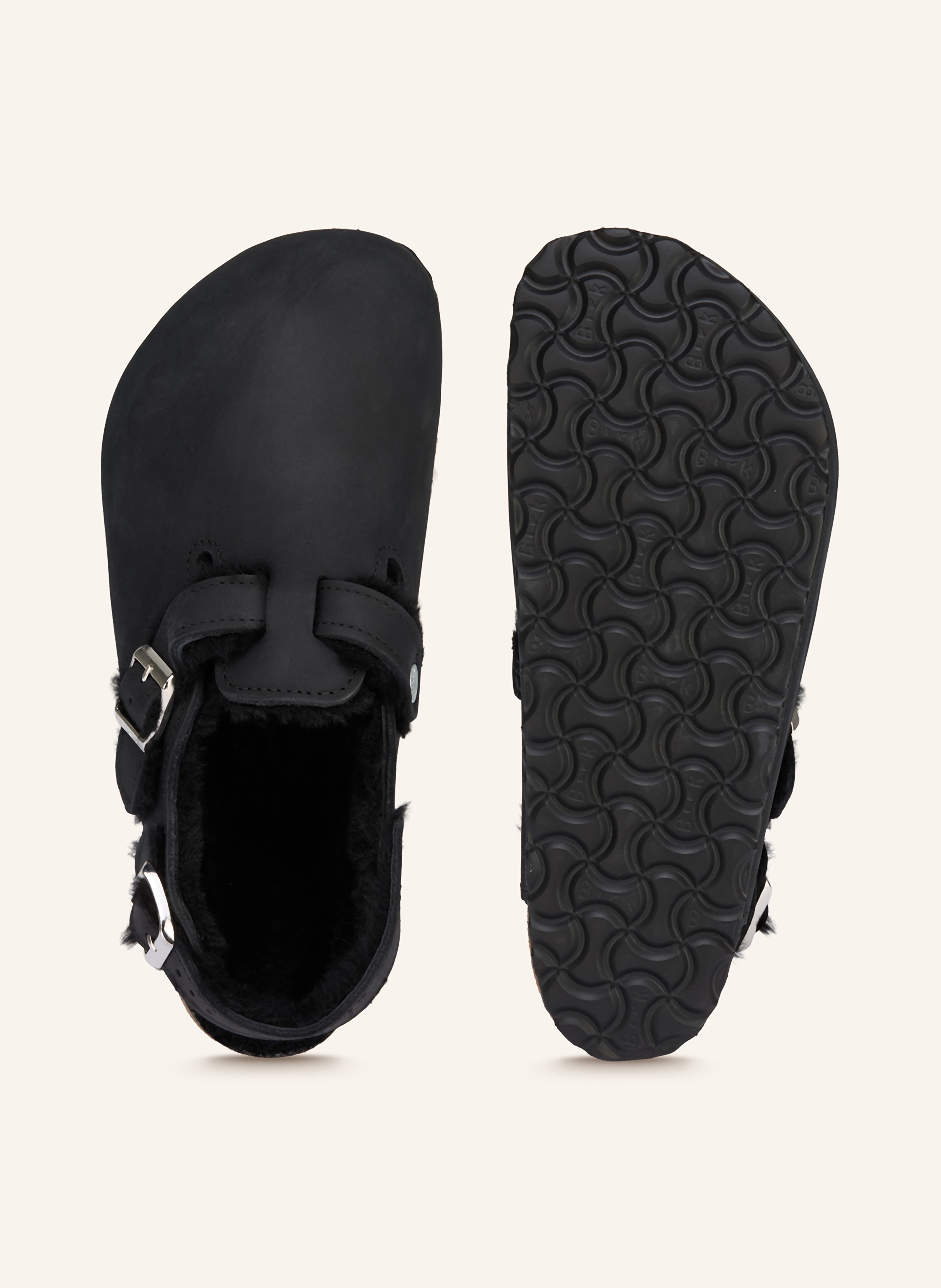 Thumbnail - Birkenstock Pantoletten Tokio Shearling schwarz