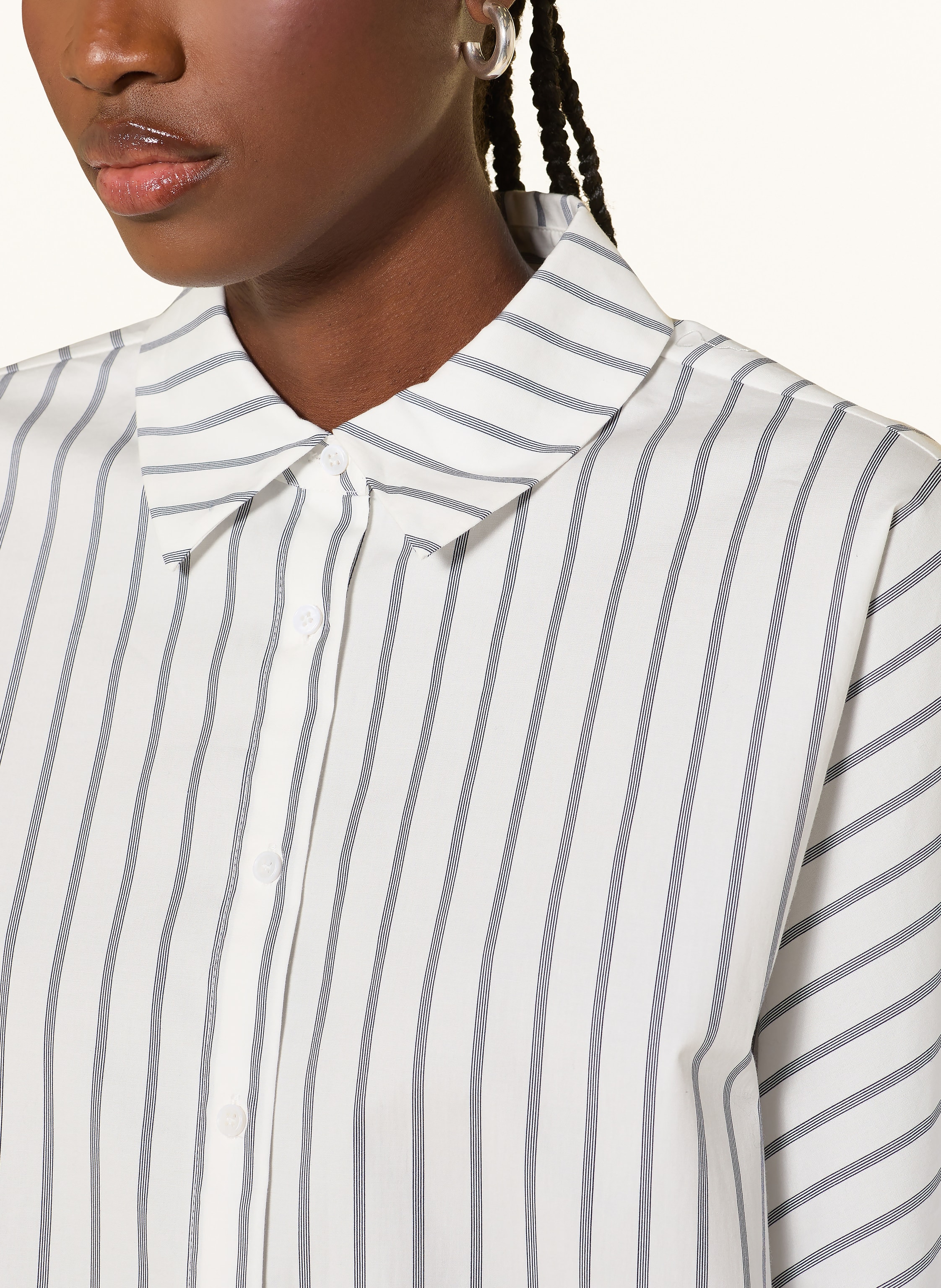 Thumbnail - Mrs & Hugs Oversized-Hemdbluse weiss